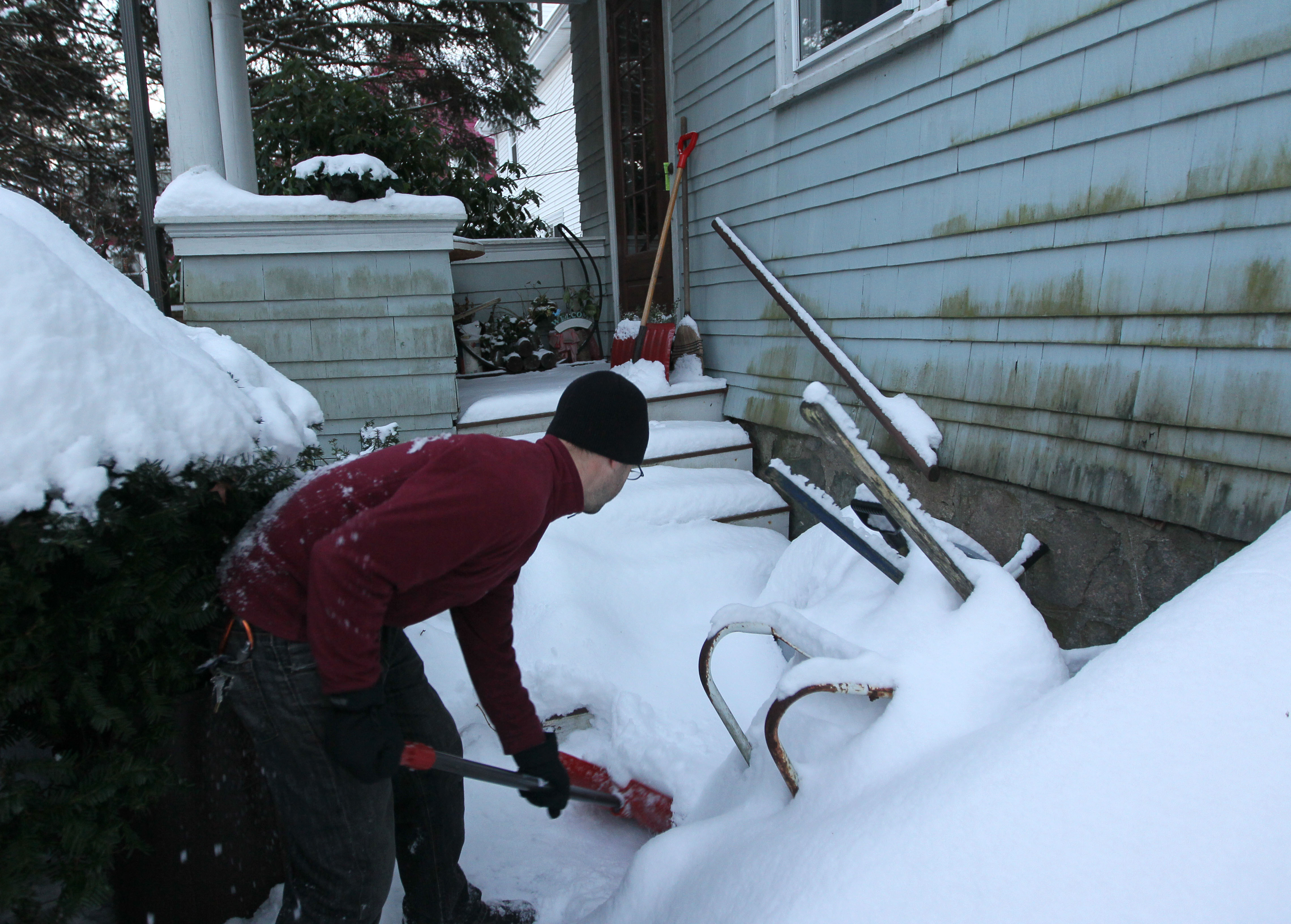 Michael Iceland of West Roxbury Main Streets has worked with the Snow Crew. The service was started in 2009 and took off in 2011.