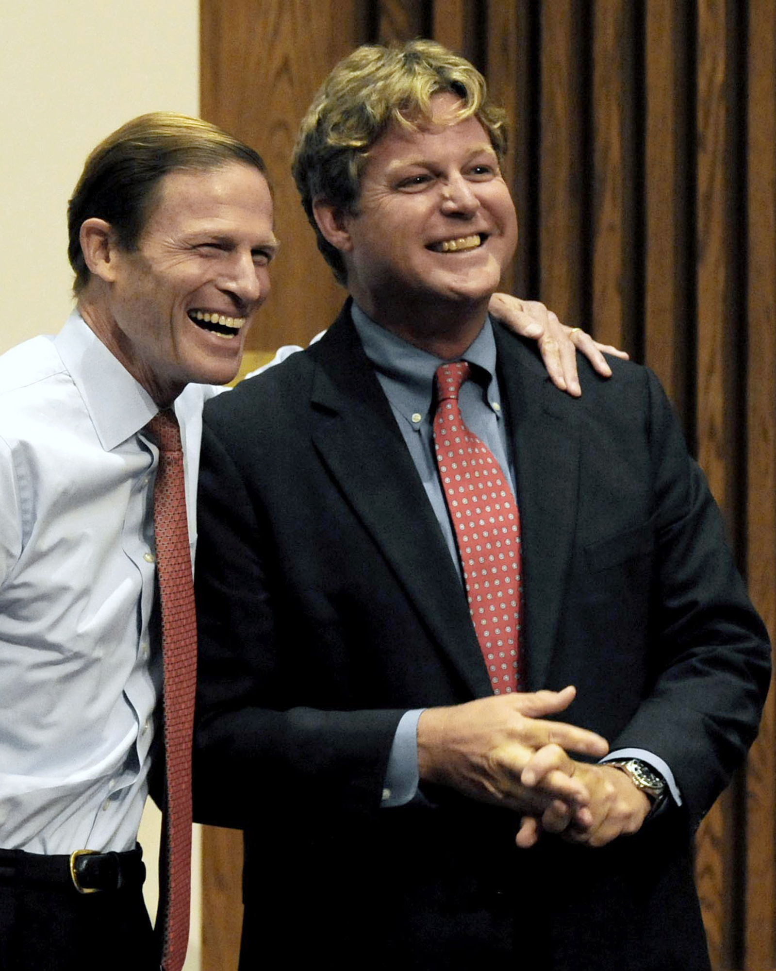 Ted Kennedy Jr. (right).