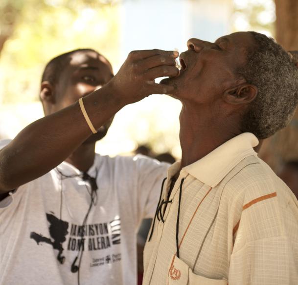 Cholera vaccine distribution/Photo courtesy Partners in Health.