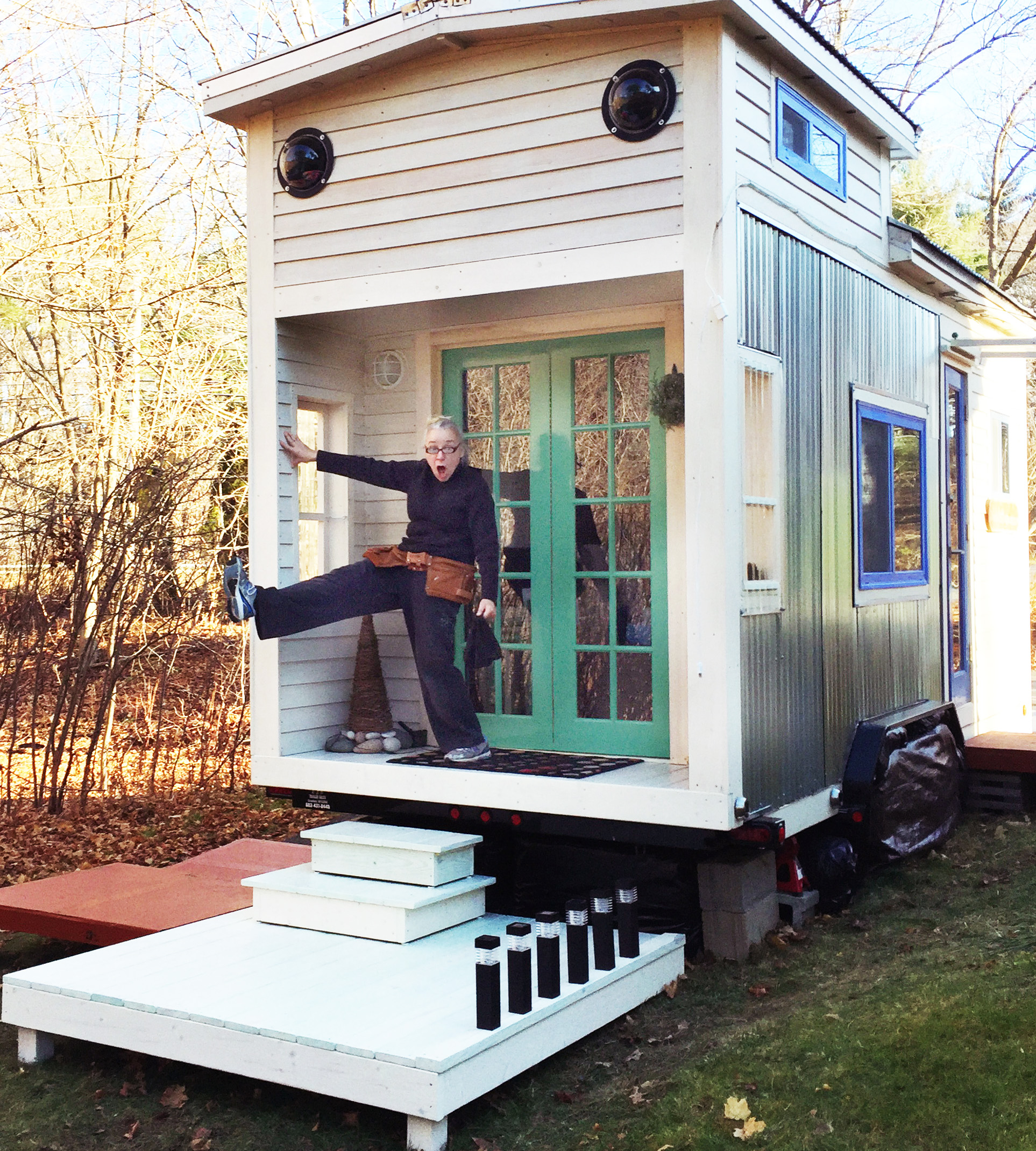 Vera Struck will take her Silver Bullet home on tour this summer as a model for sustainable living in a small space.