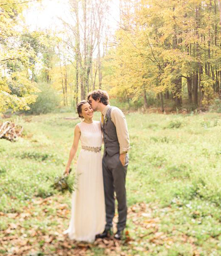 Amanda and David Senft at Race Brook Lodge in Sheffield.
