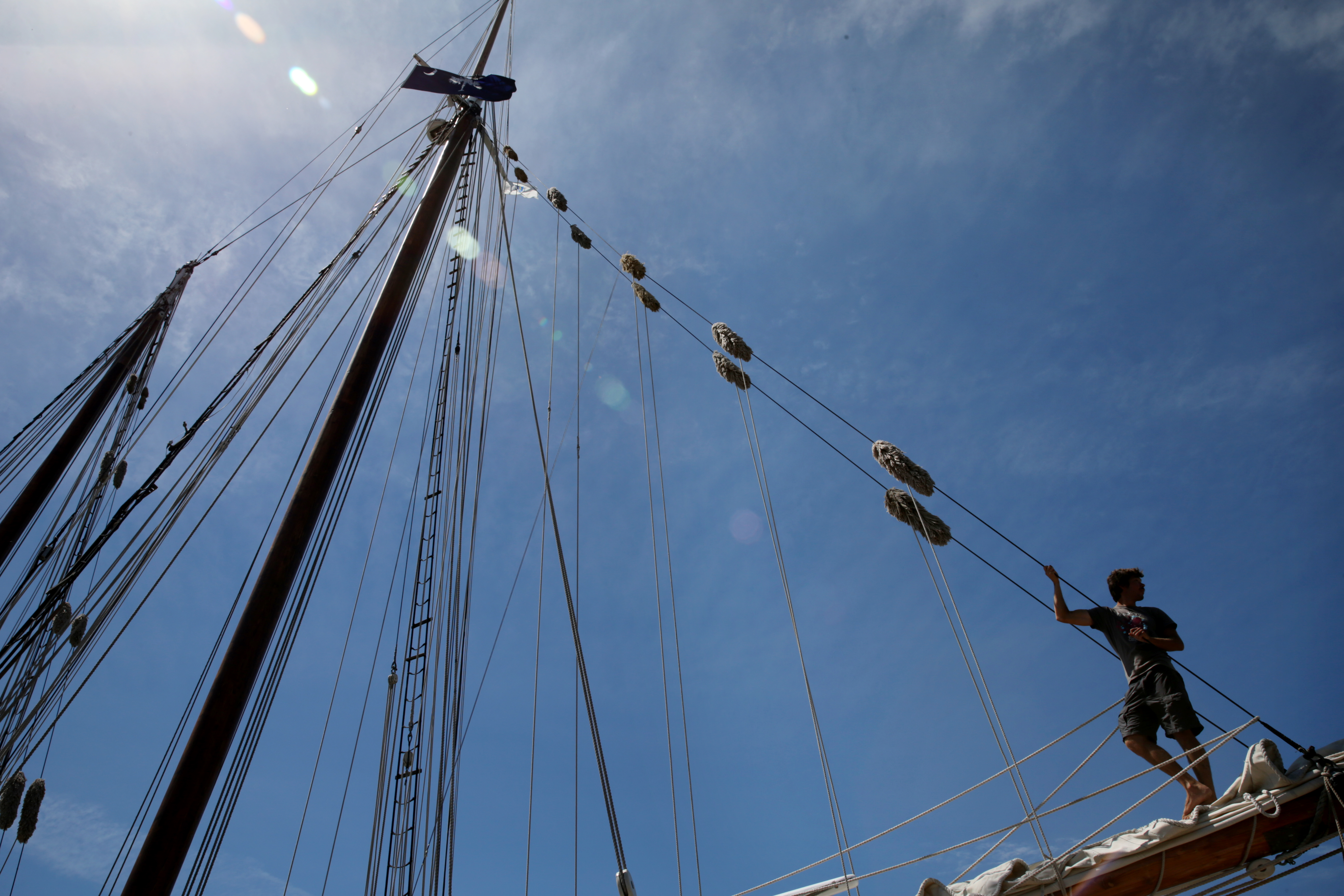Deckhand Tripp Seaman worked on the Spirit of South Carolina.