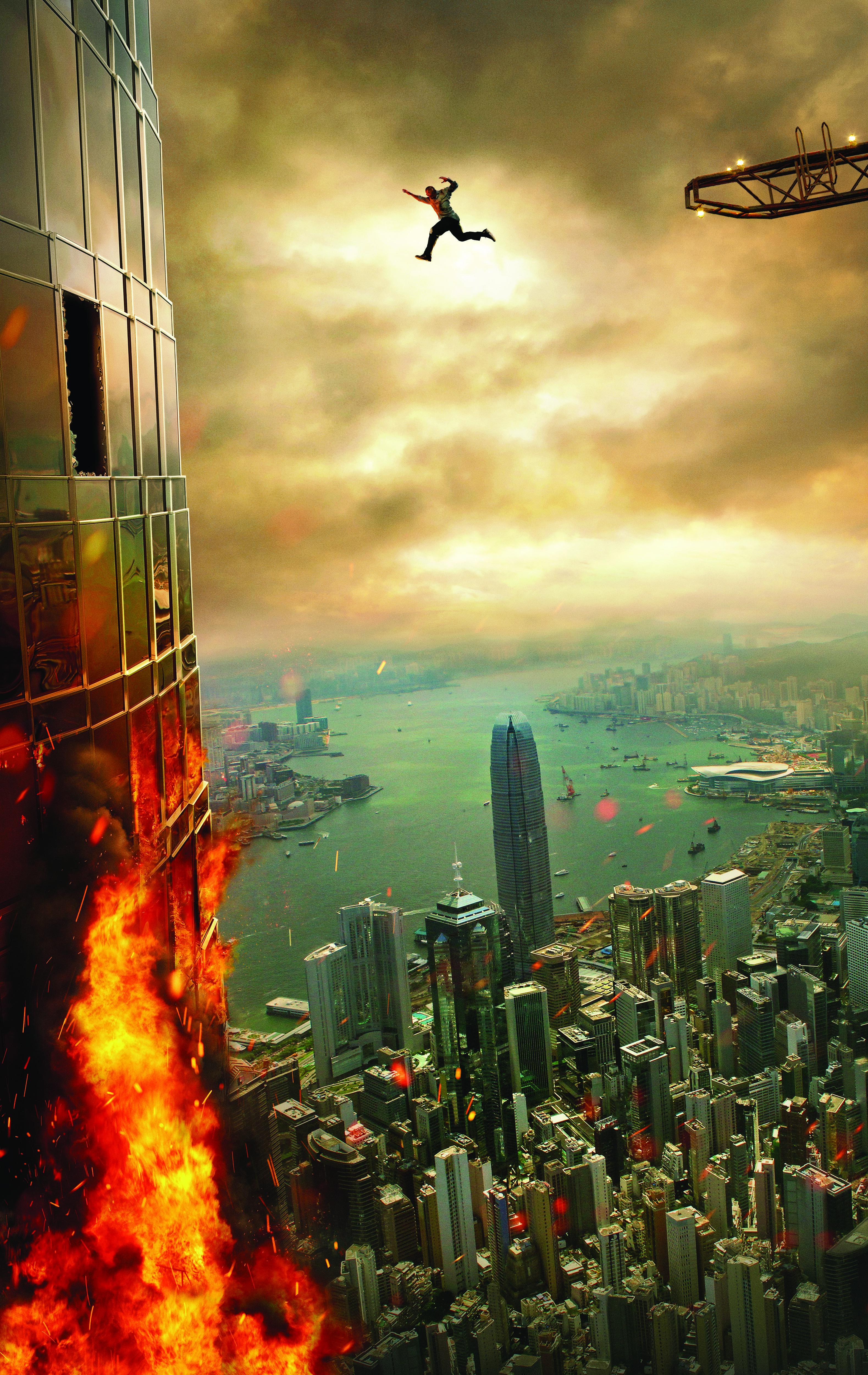 Dwayne Johnson in "Skyscraper."