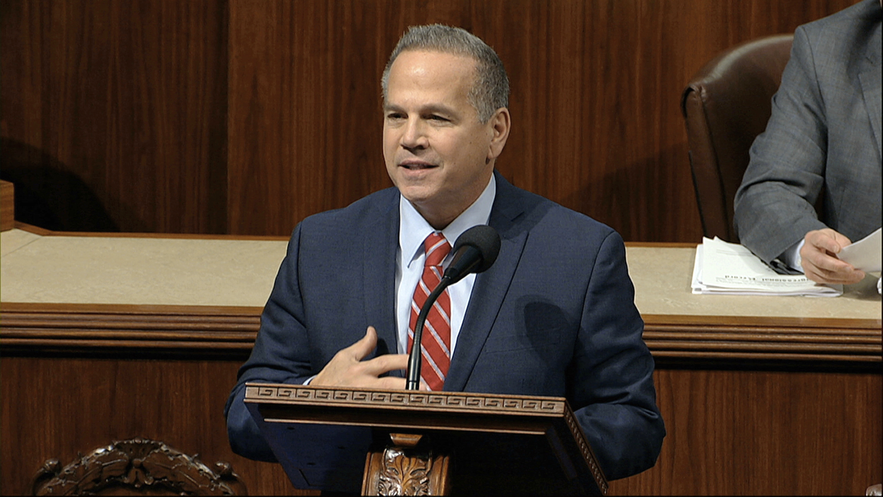 Representative David Cicilline of Rhode Island spoke during the House of Representatives' debate about the articles of impeachment against President Donald Trump in December.
