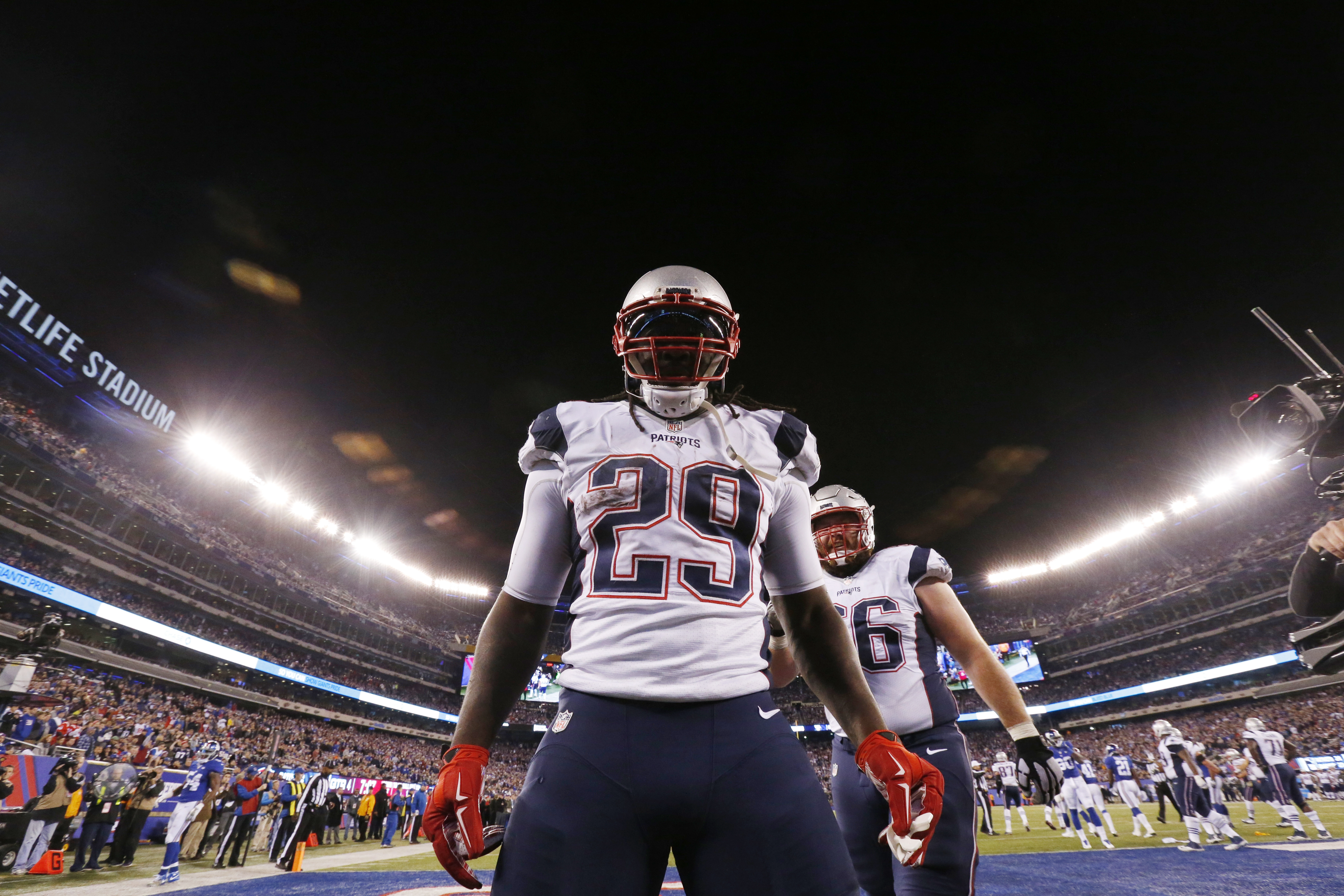 LeGarrette Blount has seven touchdowns through nine games.