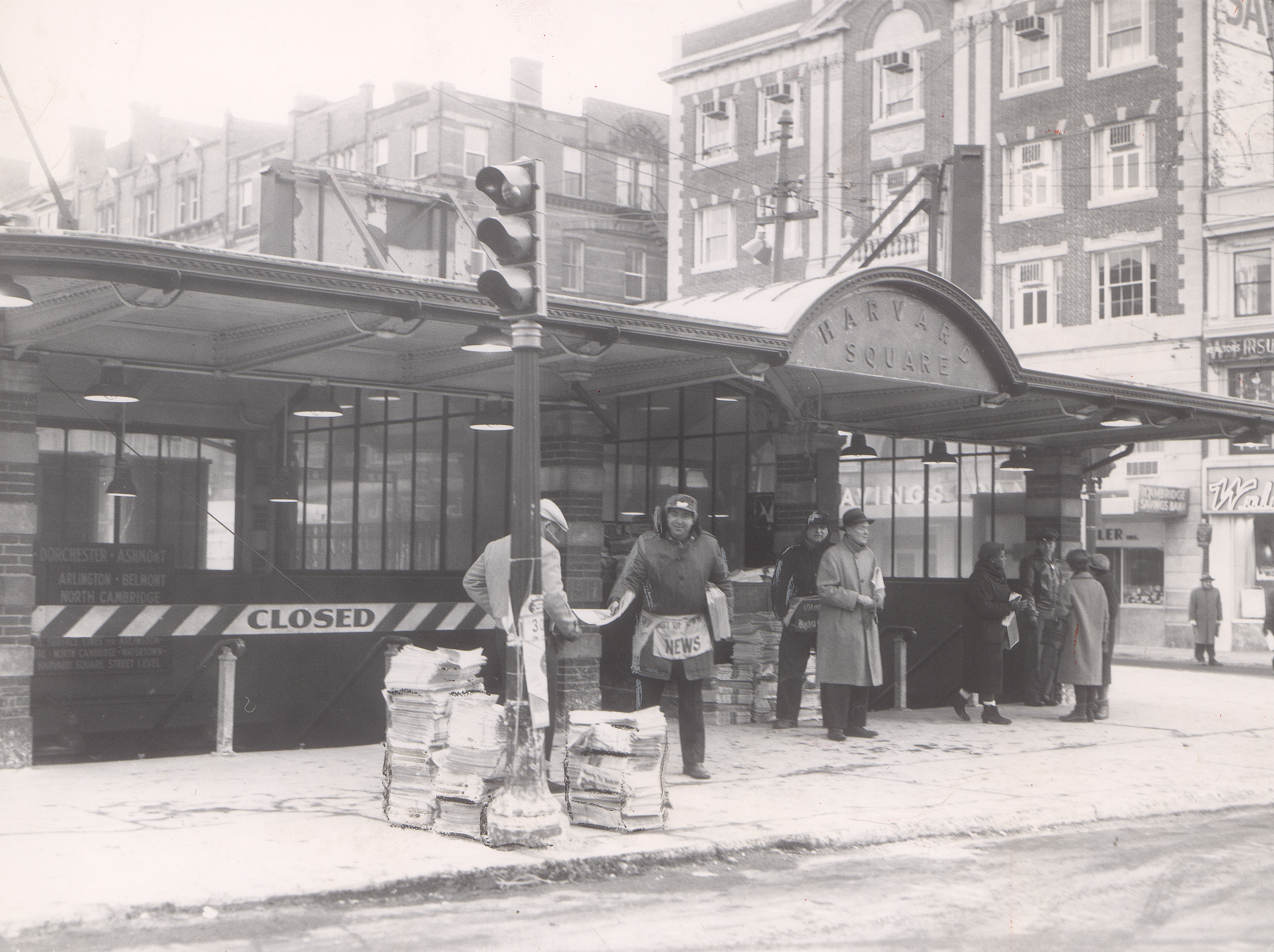 The Harvard Square News Stand, in a photo taken Jan. 31, 1961.