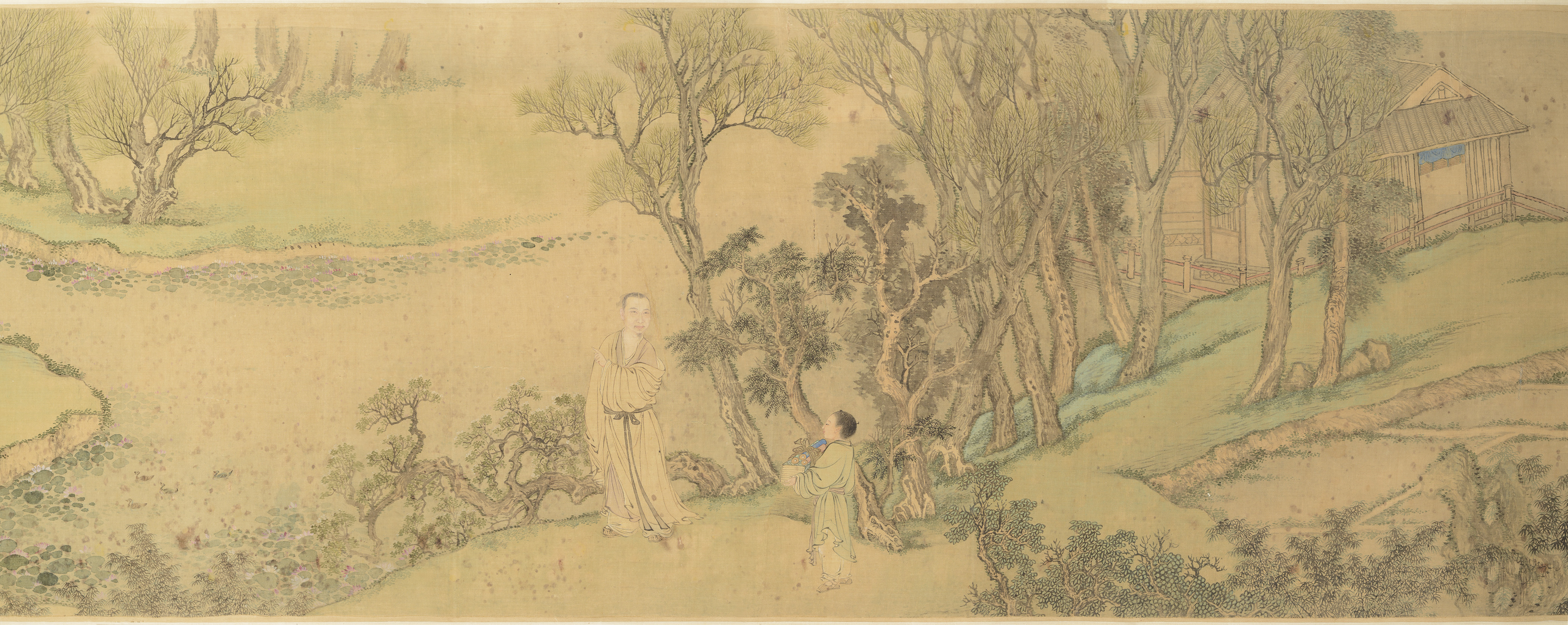 “Portrait of An Qi in His Garden” (1698) by Wang Hui and Jiao Bingzhen, part of the gift to the MFA.