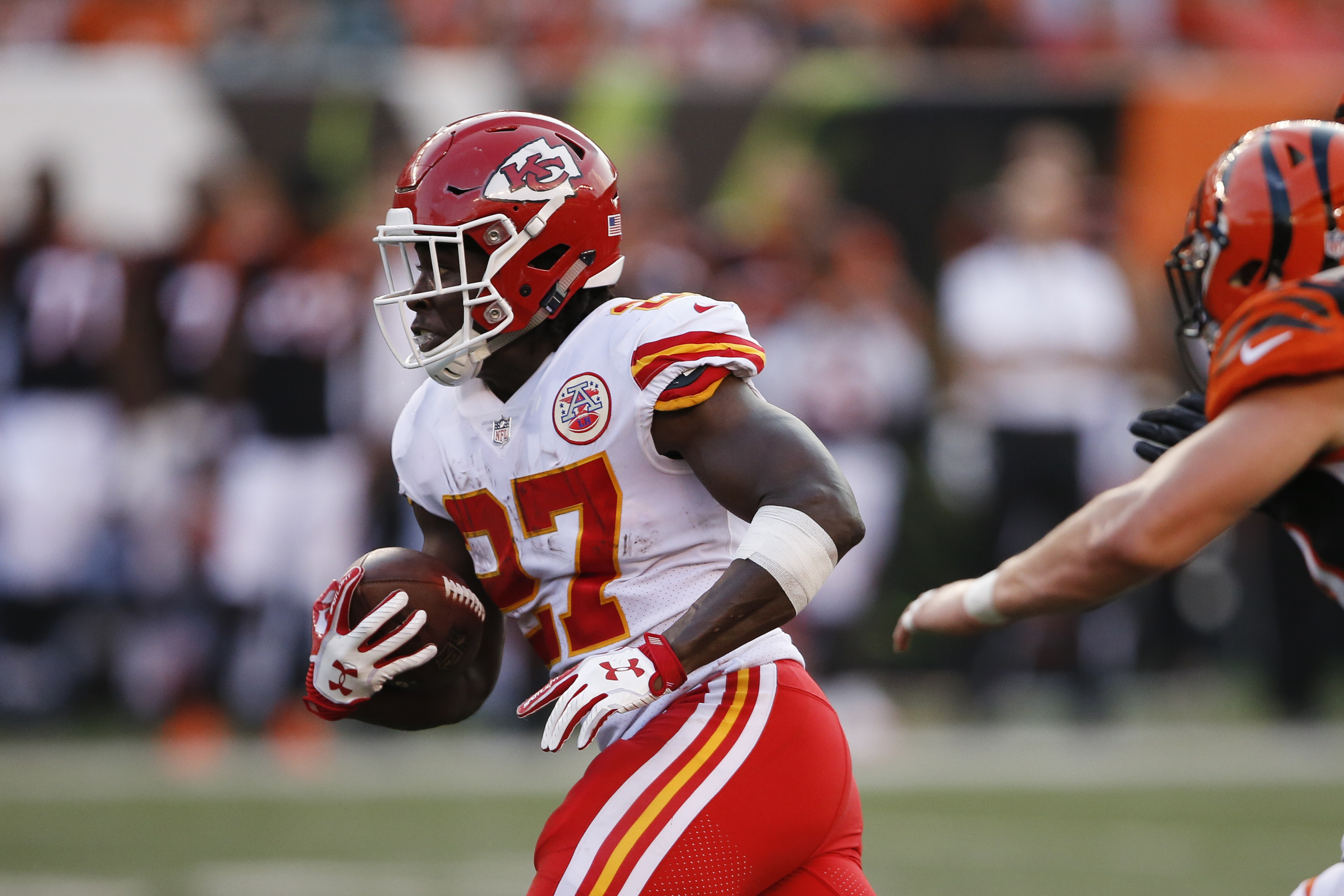 Rookie Kareem Hunt is the focal point of Kansas City’s rushing attack.