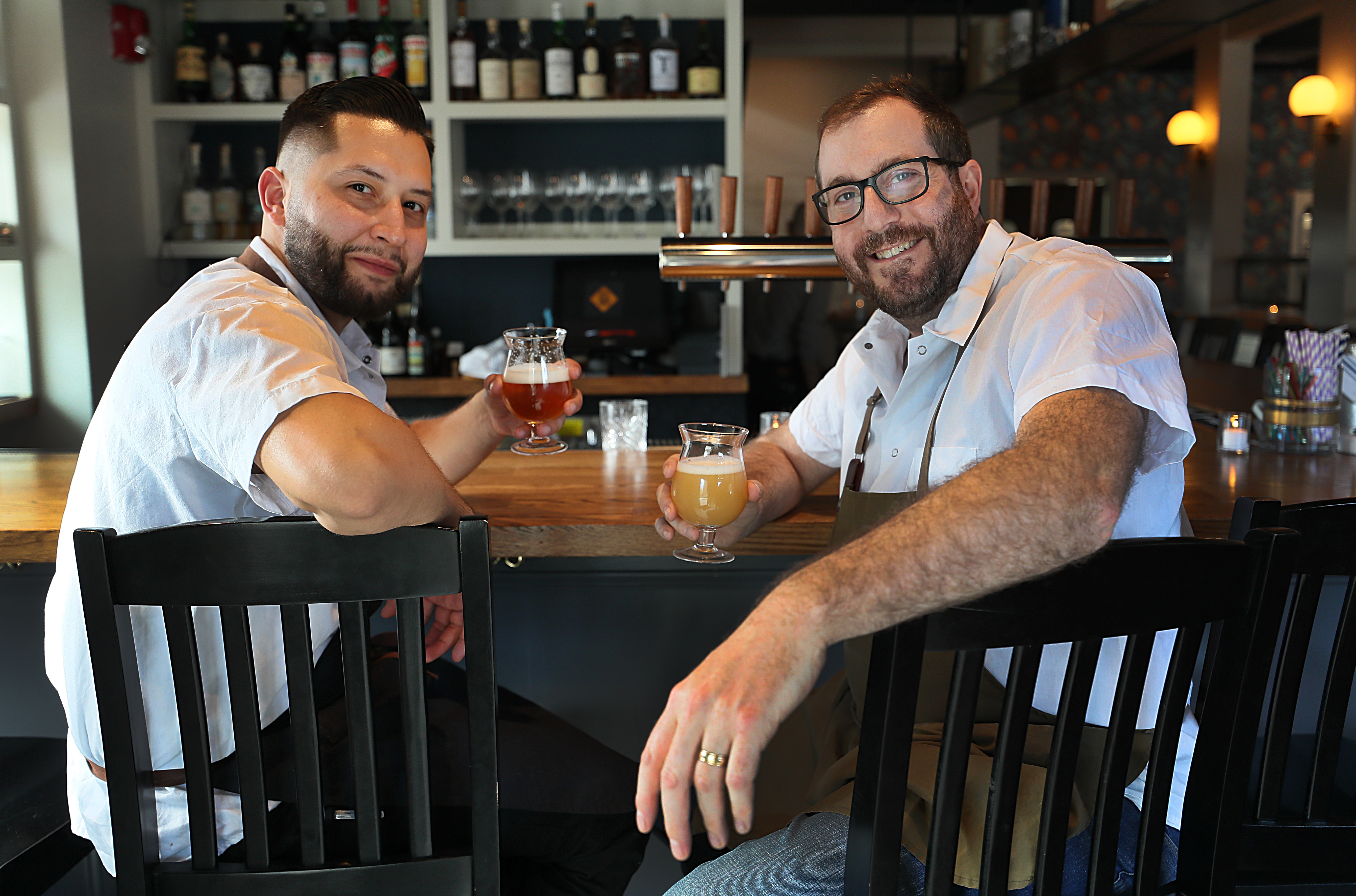 Buttonwood’s chef Francisco Millan (left) and owner Dave Punch.