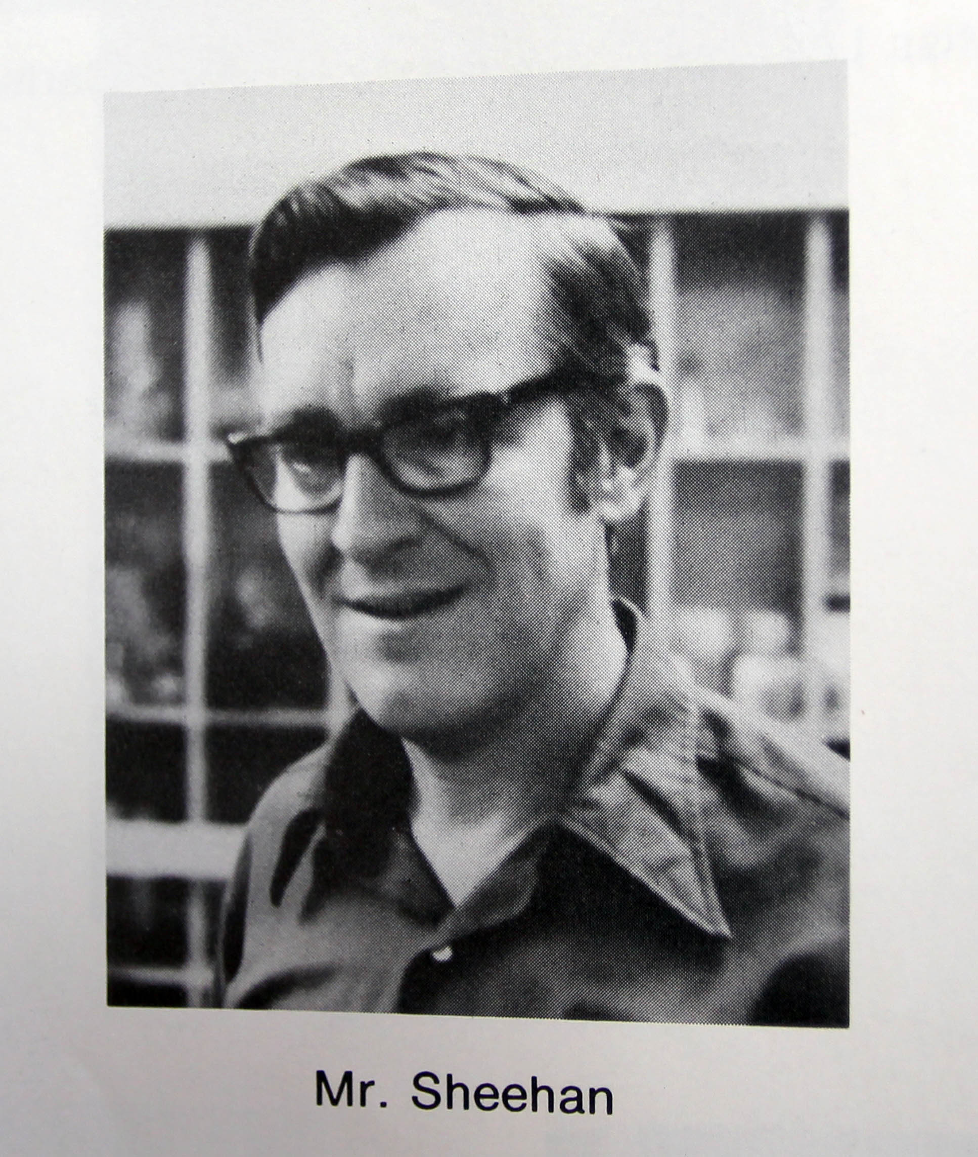 The Foxborough school system provided this photo of William Sheehan, who once taught at the town’s Ahern Middle School.