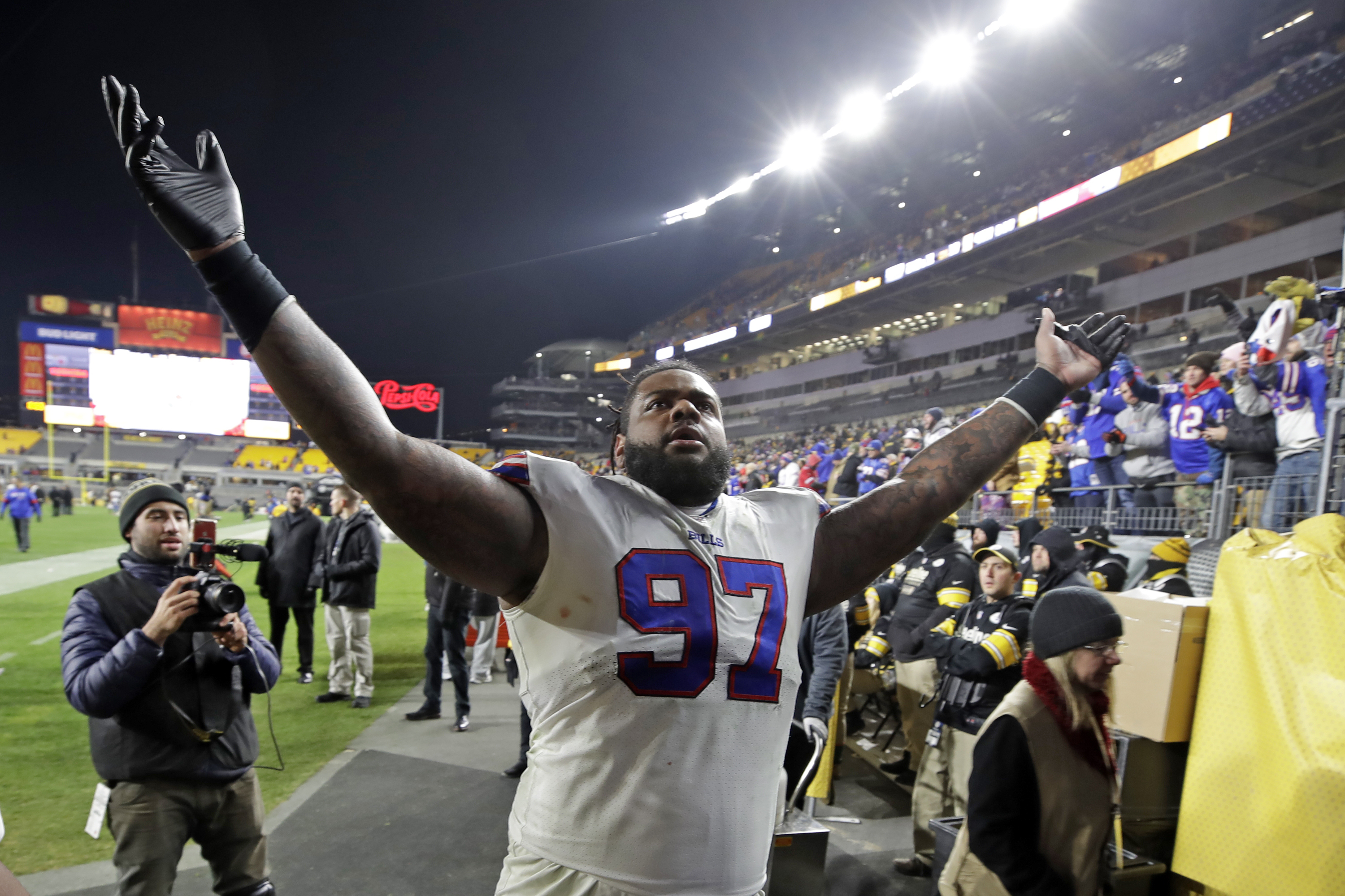 Jordan Phillips and the Bills landed in the playoffs after a road win over the Steelers Sunday.