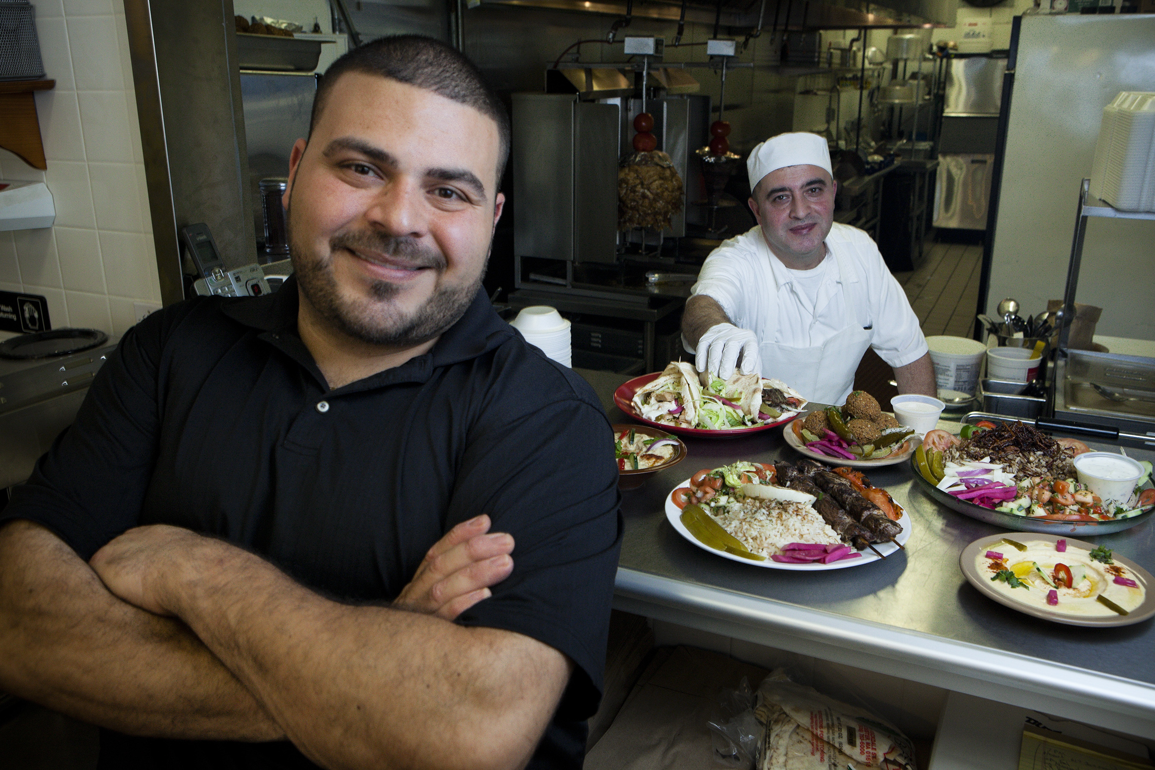 Sami Saba (front) is the owner and Ali Hachem is his business partner and chef.