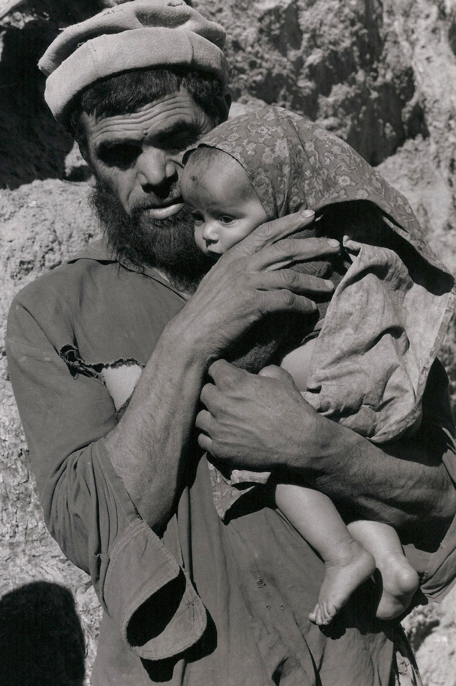 A print of an Afghan father and daughter is part of a retrospective of photos by Joseph Flack Weiler at the Watertown Free Public Library.