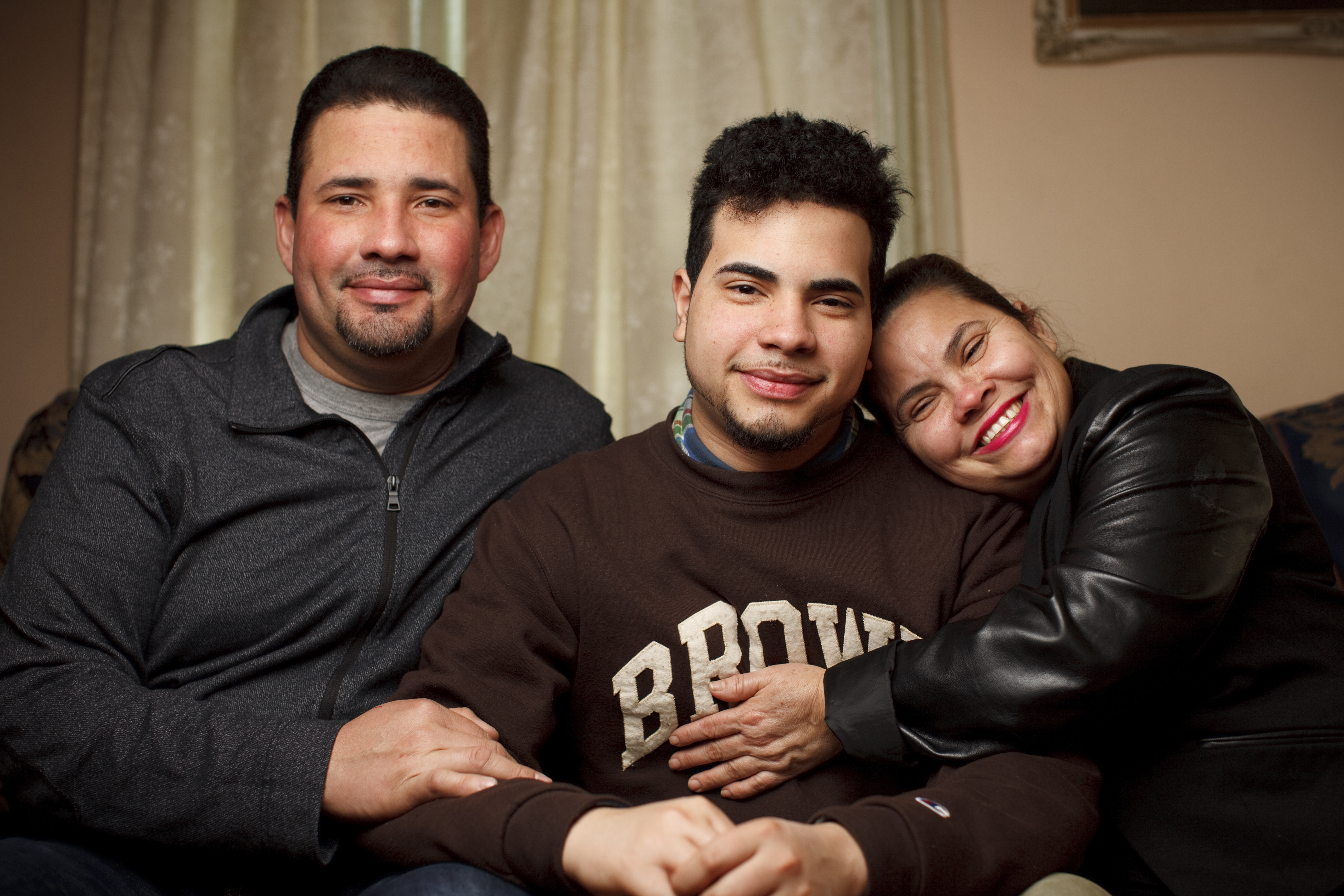 Brown is just a 15-minute ride from the apartment in Providence’s West End where Alejandro Claudio’s parents, Alejandro and Maribel Claudio, live.