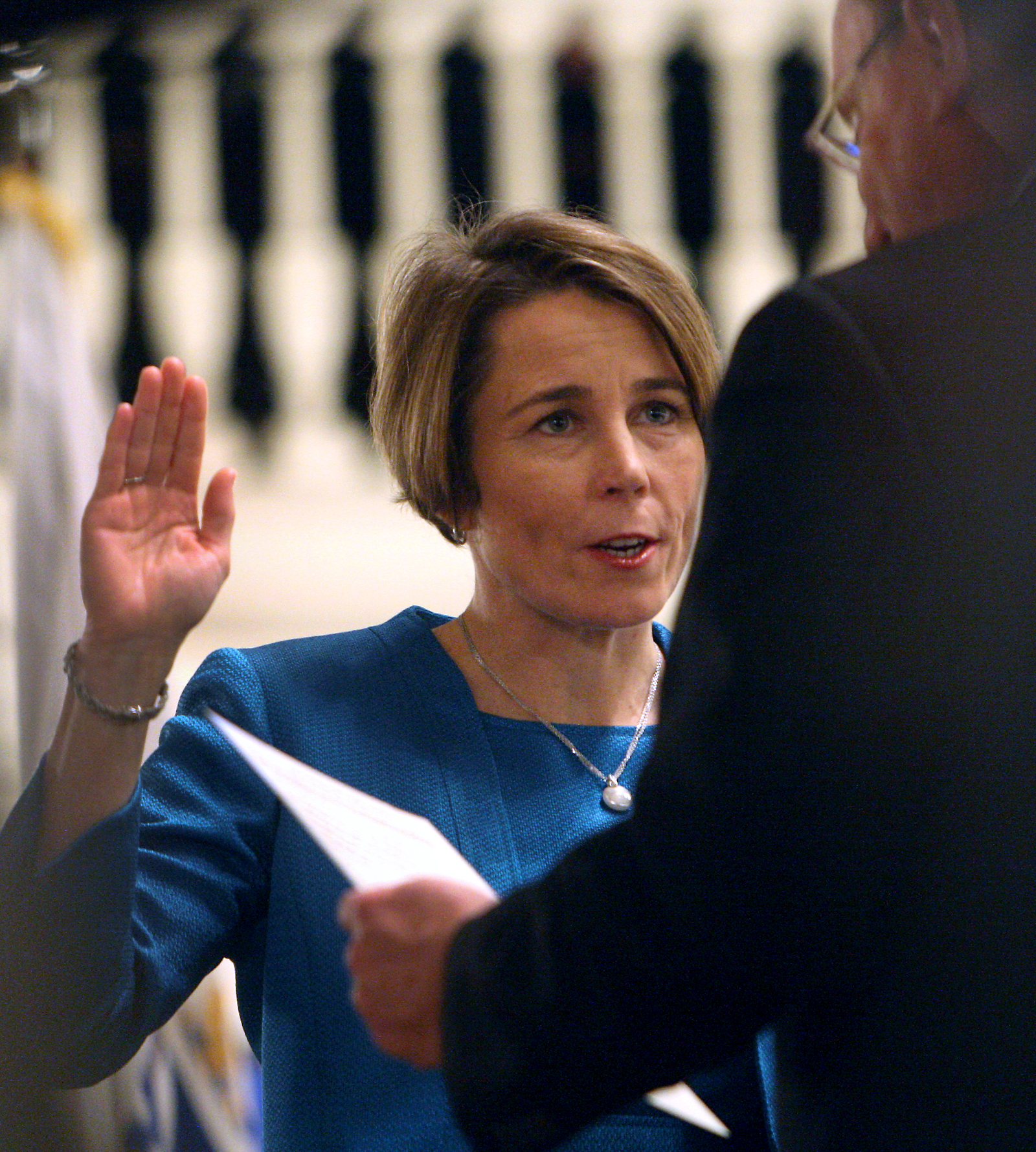 Maura Healey, 43, a Charlestown resident and civil rights attorney, pledged to fight for opportunity for all.