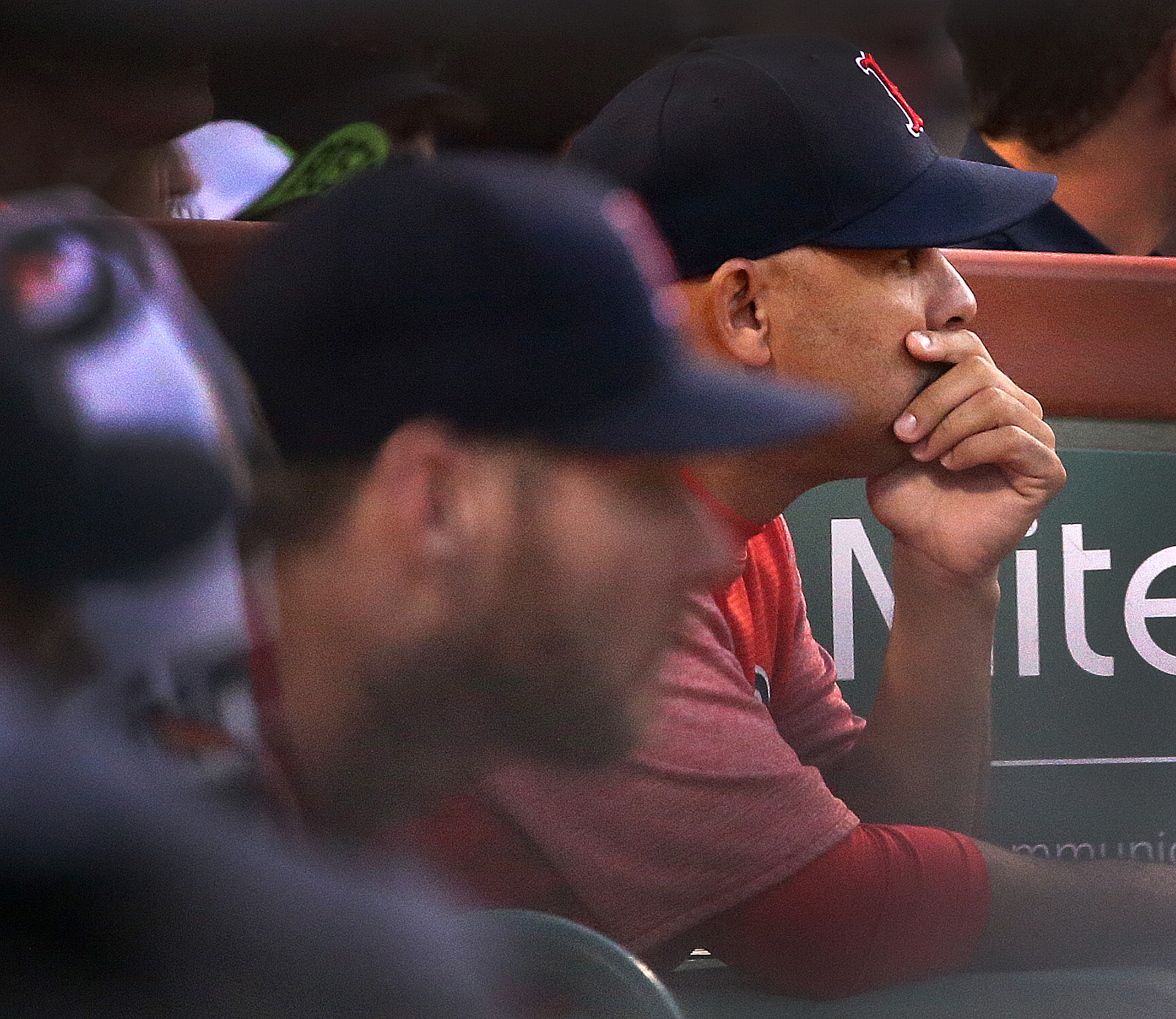 It wasn’t a pretty sight for manager Alex Cora as he watches the last out in the ninth inning.