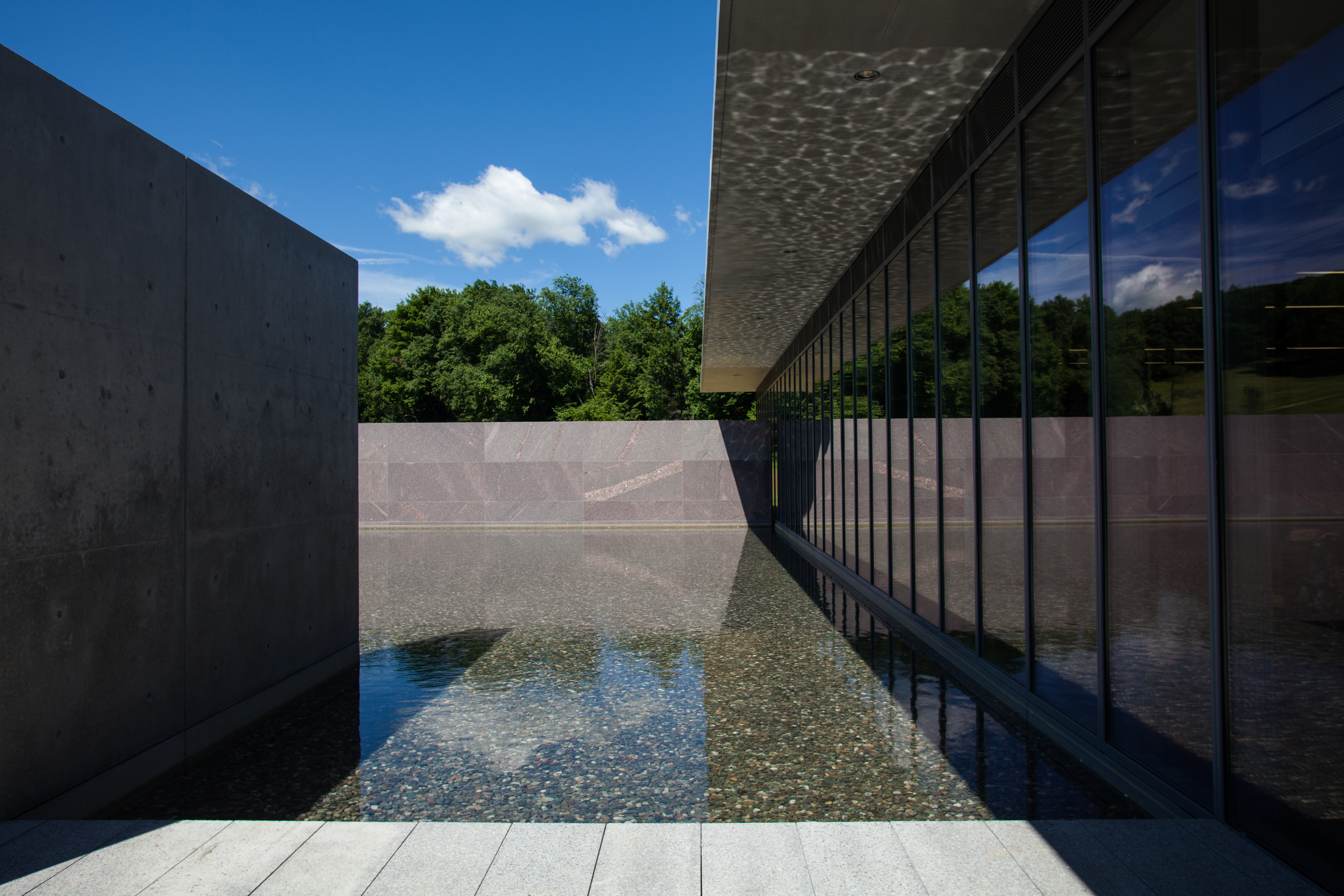 The Clark’s Visitor Center, with the pool beside it.