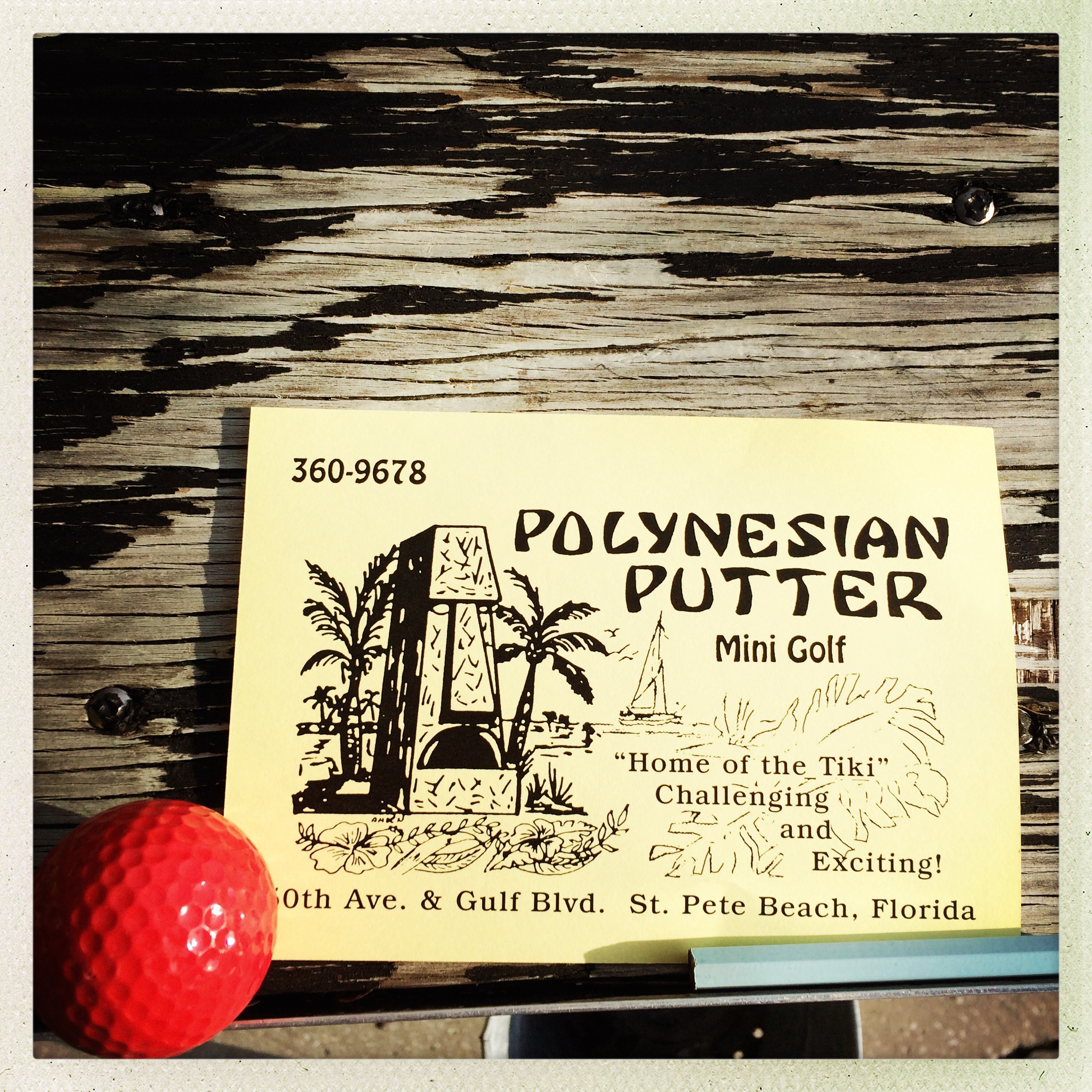 Polynesian Putter on St. Pete Beach.