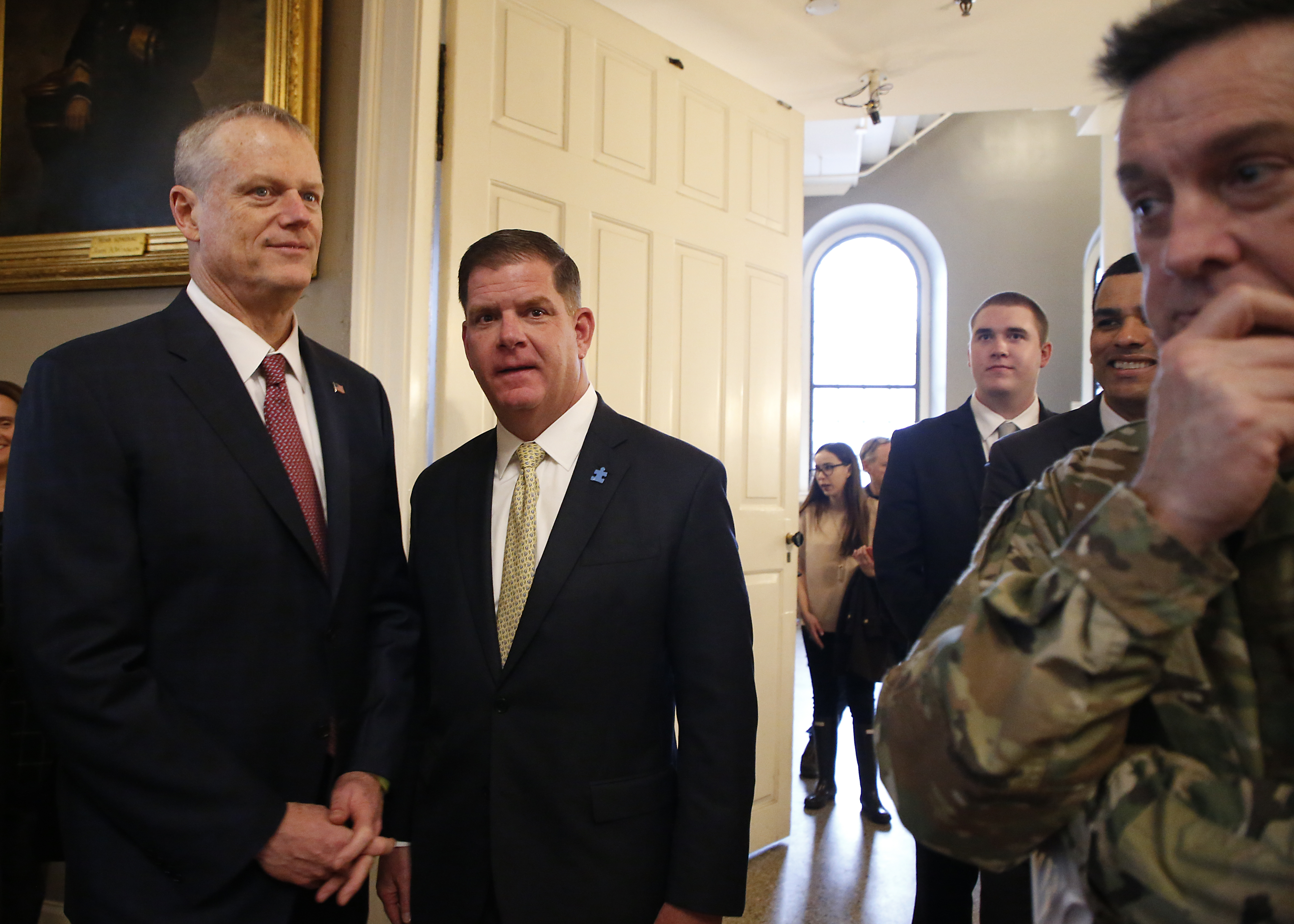 Governor Charlie Baker and Mayor Marty Walsh.