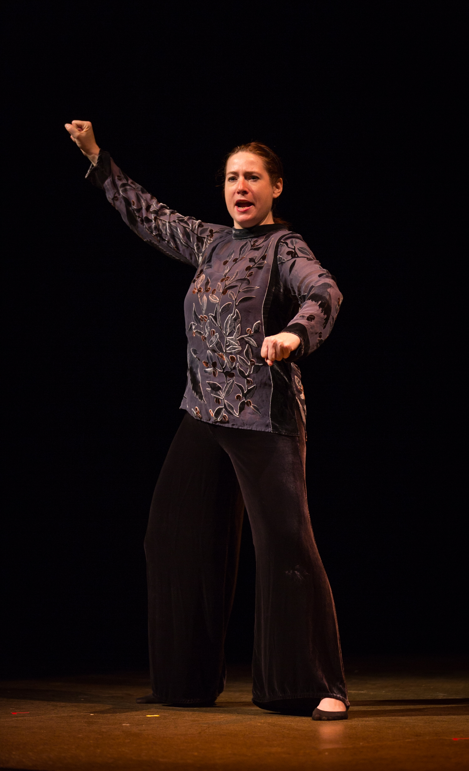 Soprano Elizabeth Keusch at Boston University Theatre Saturday night.