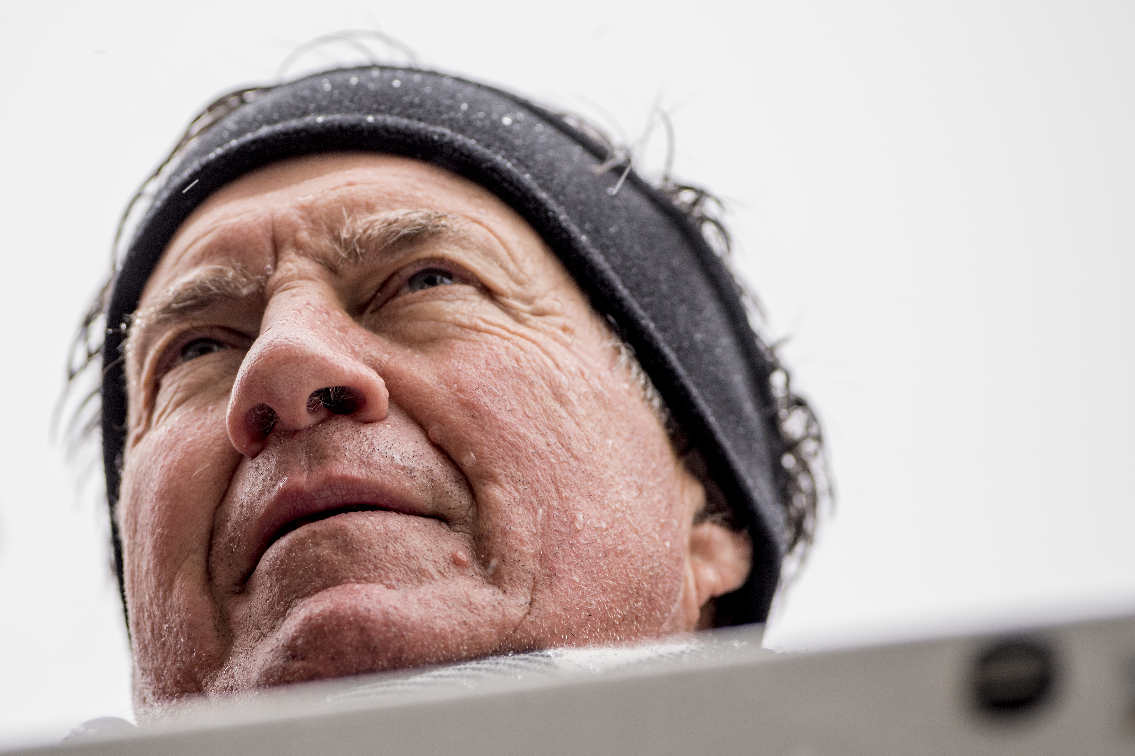 Bill Belichick did not arrive to this year’s NFL Combine until Thursday afternoon.