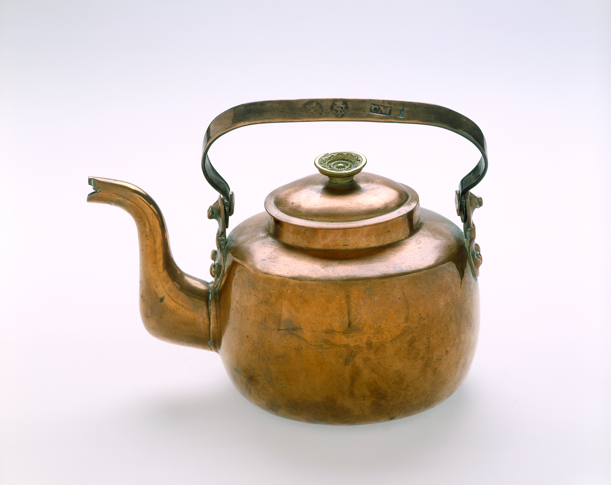 A tea kettle owned by Louisa May Alcott