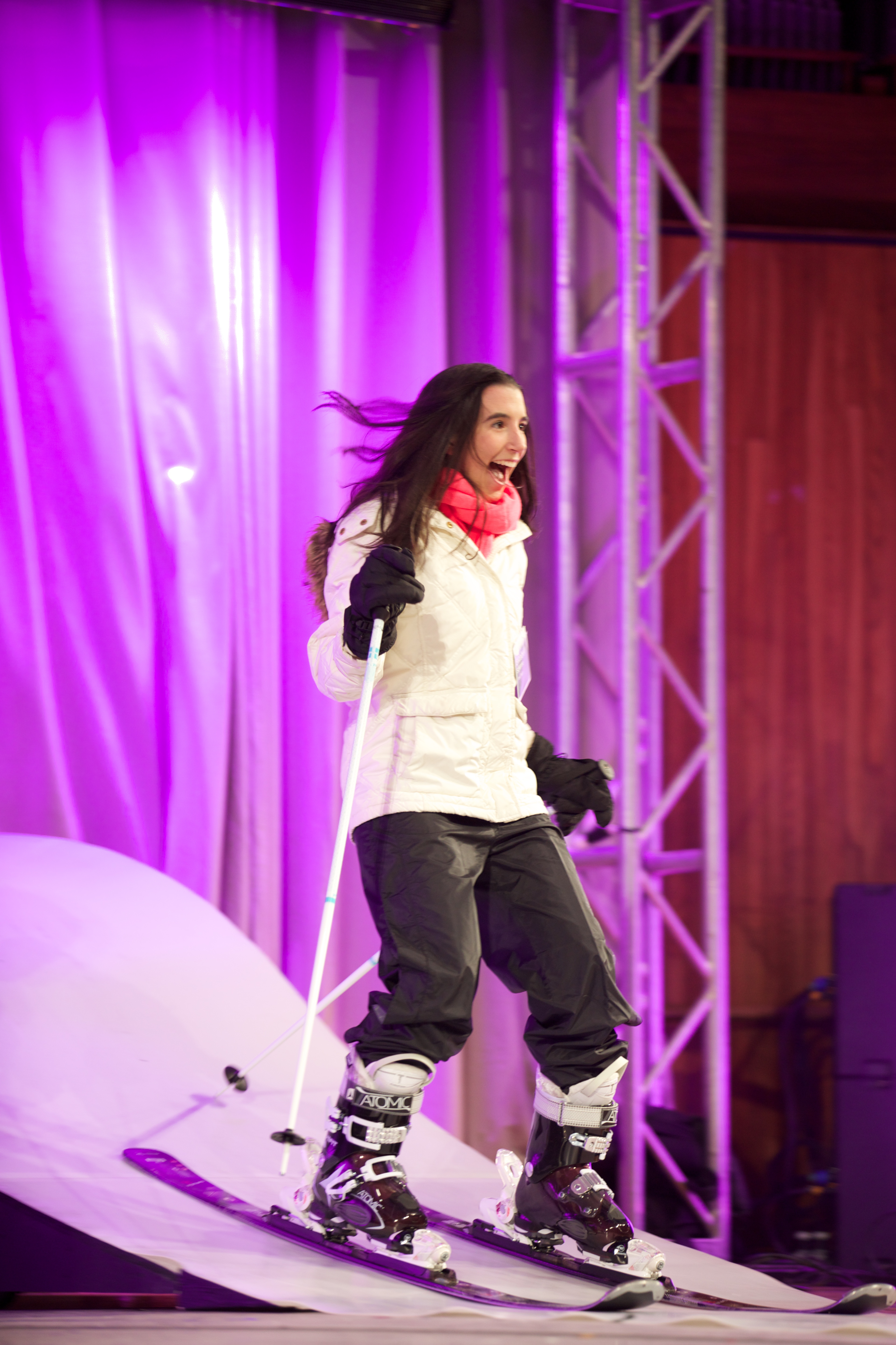 Among the items launched at the show was a GPS wristband for skiers.