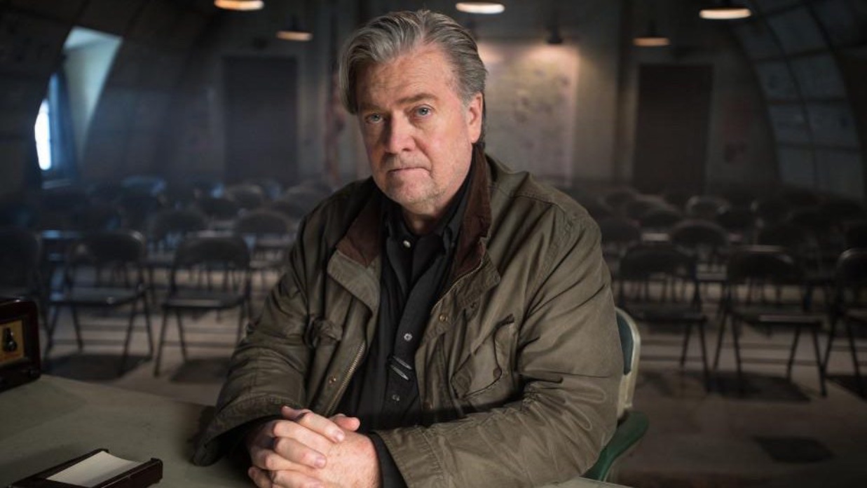 Steve Bannon in the documentary “American Dharma.”