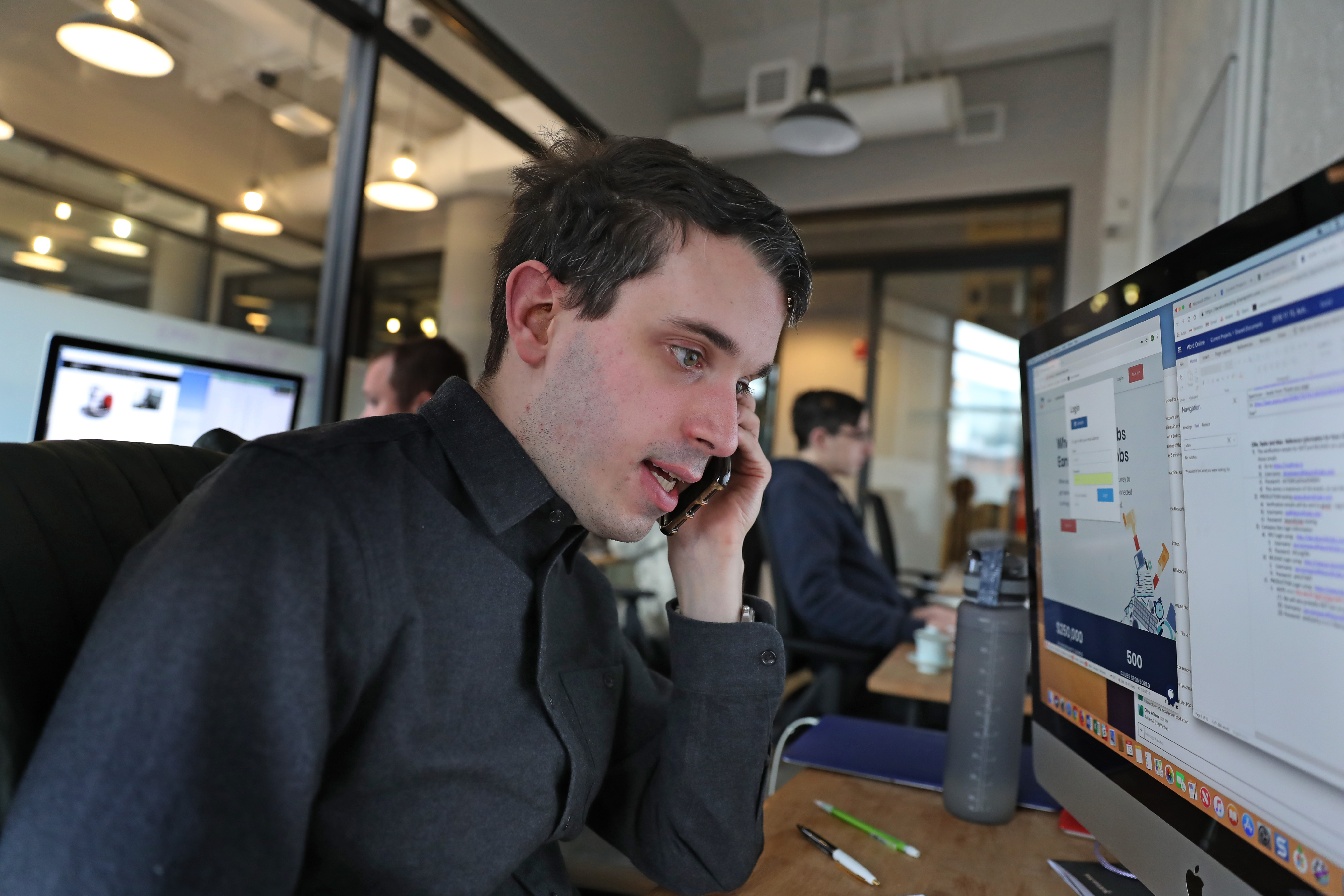 Oliver Willcox working at Iterators.