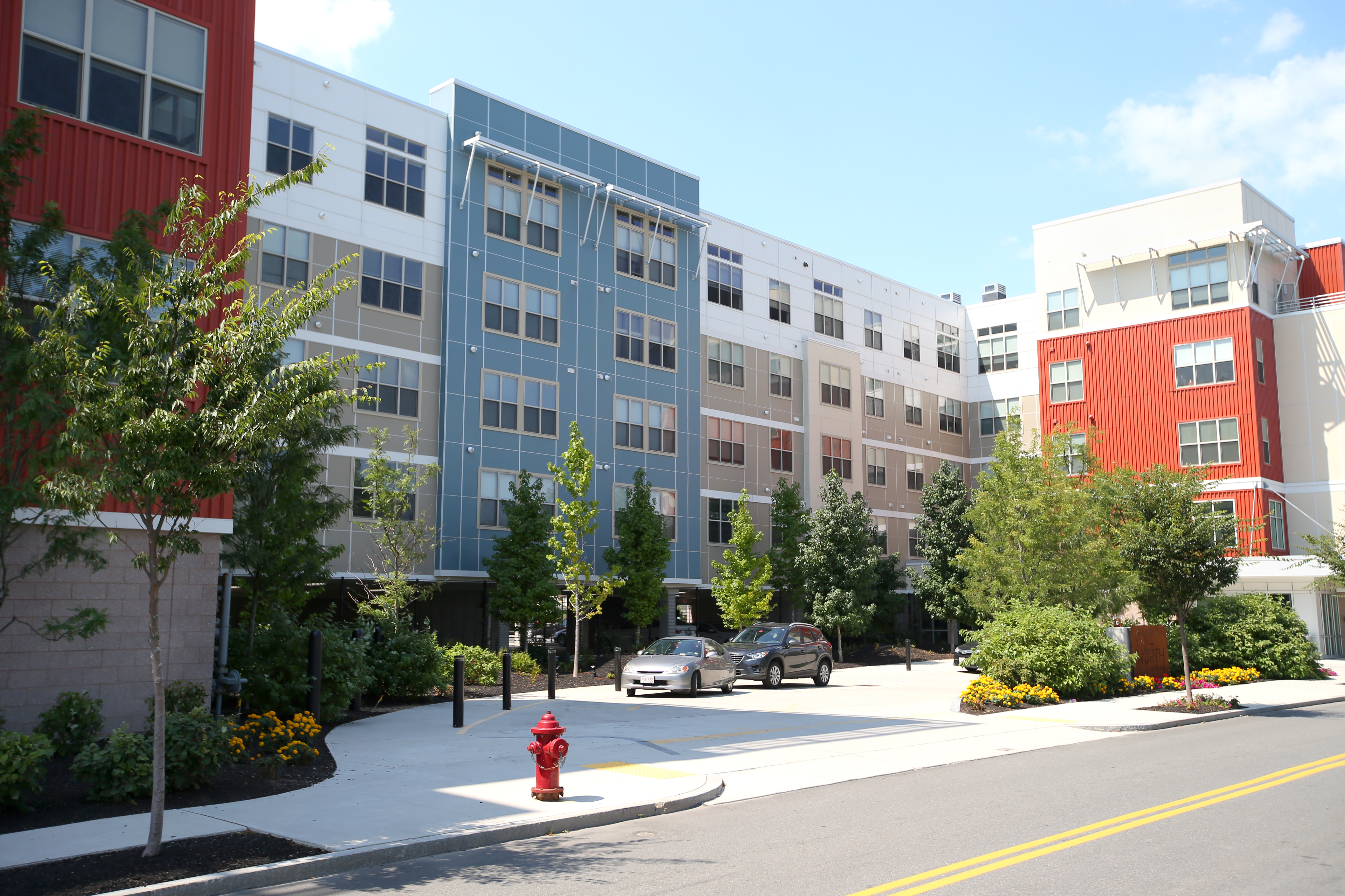 The One North of Boston opened its first building at 100 Heard St. (above) in 2014. Since opening, the complex has retained 62 percent of its tenants.