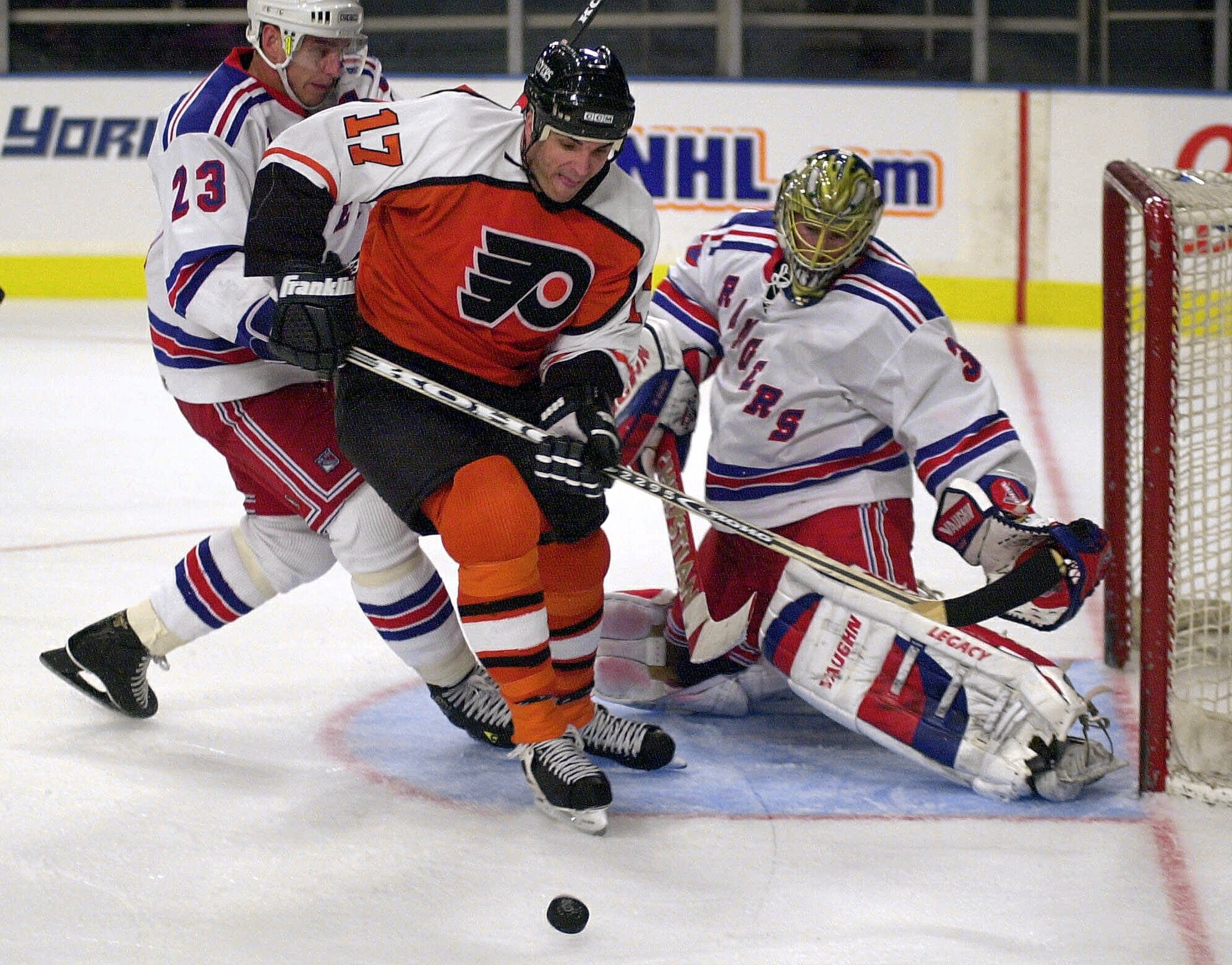 Stevens also played with the Flyers.