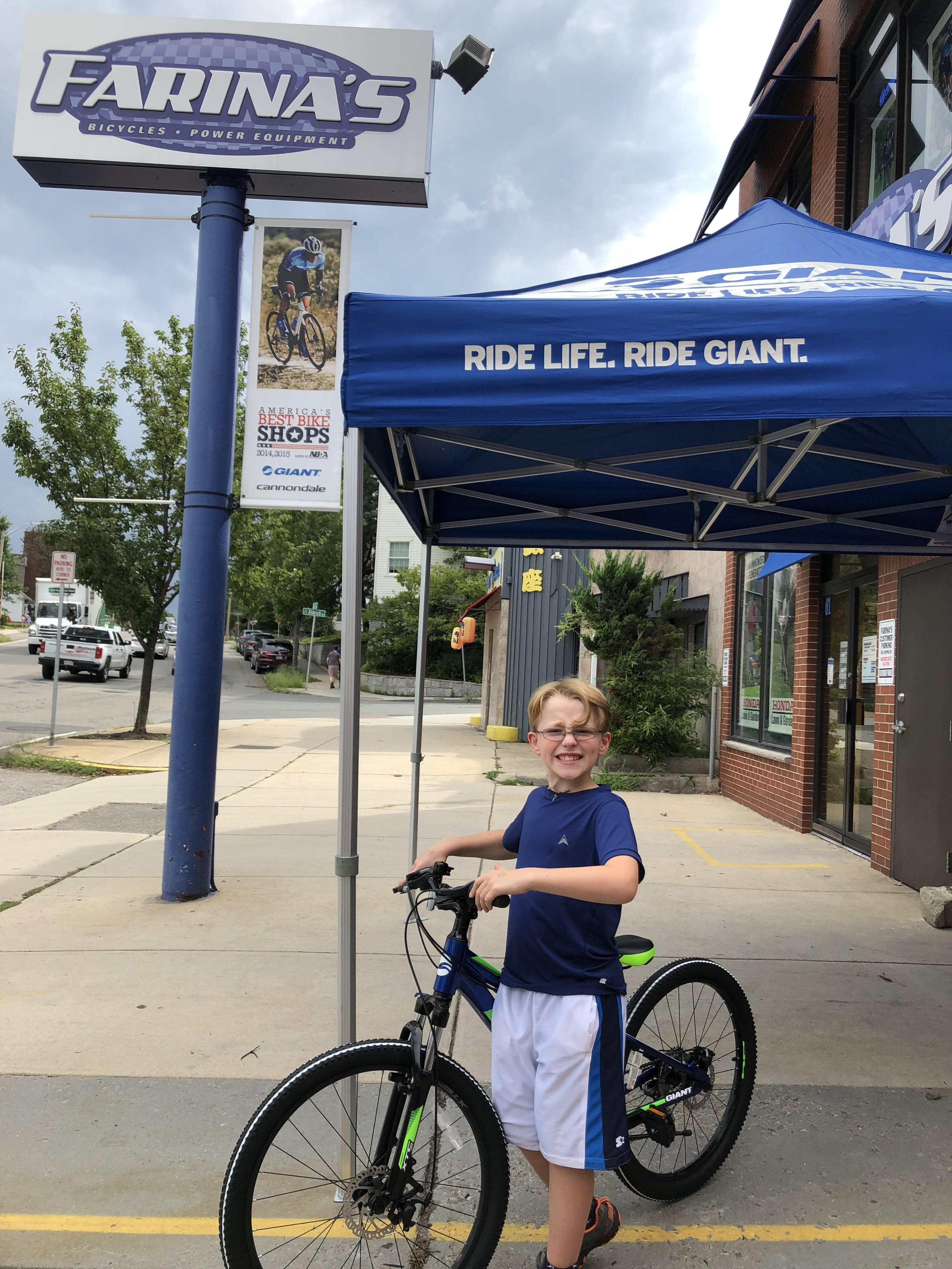 Tyler Perna-Timperio from Newton was a 2018 Read to Ride winner.