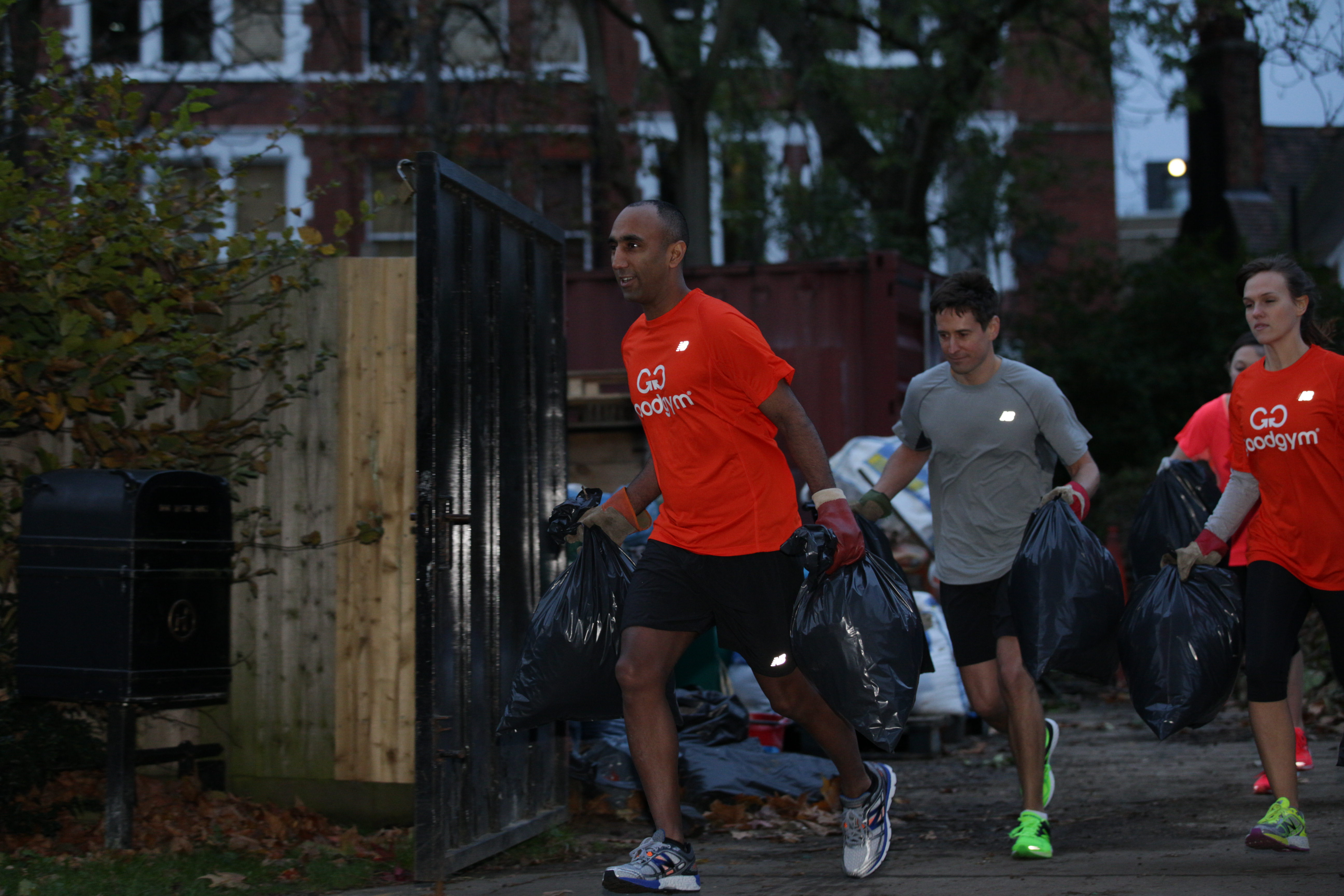 GoodGym’s volunteering tasks can include helping clear litter from public parks.
