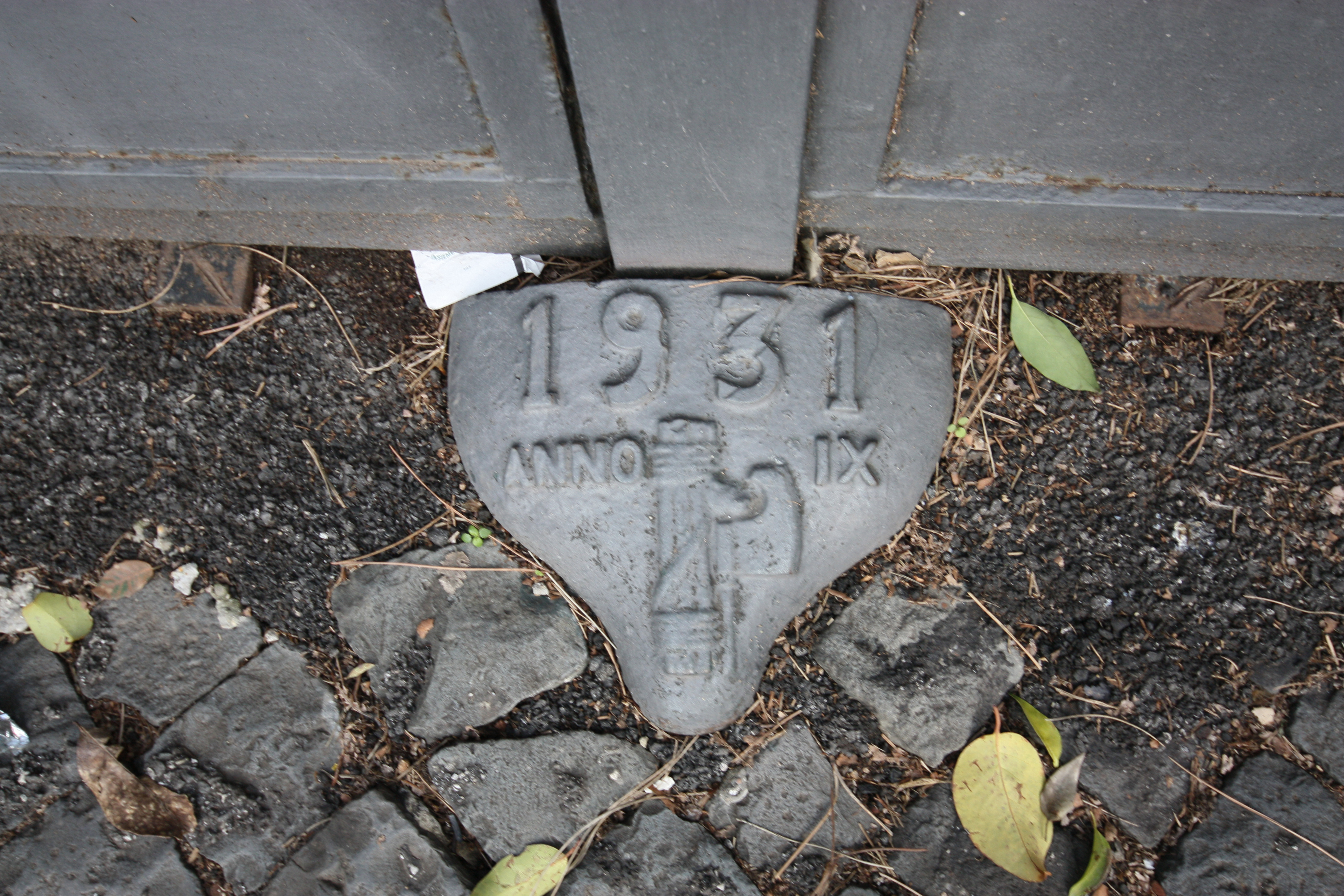 1930s-era fasces are still scattered through the city.