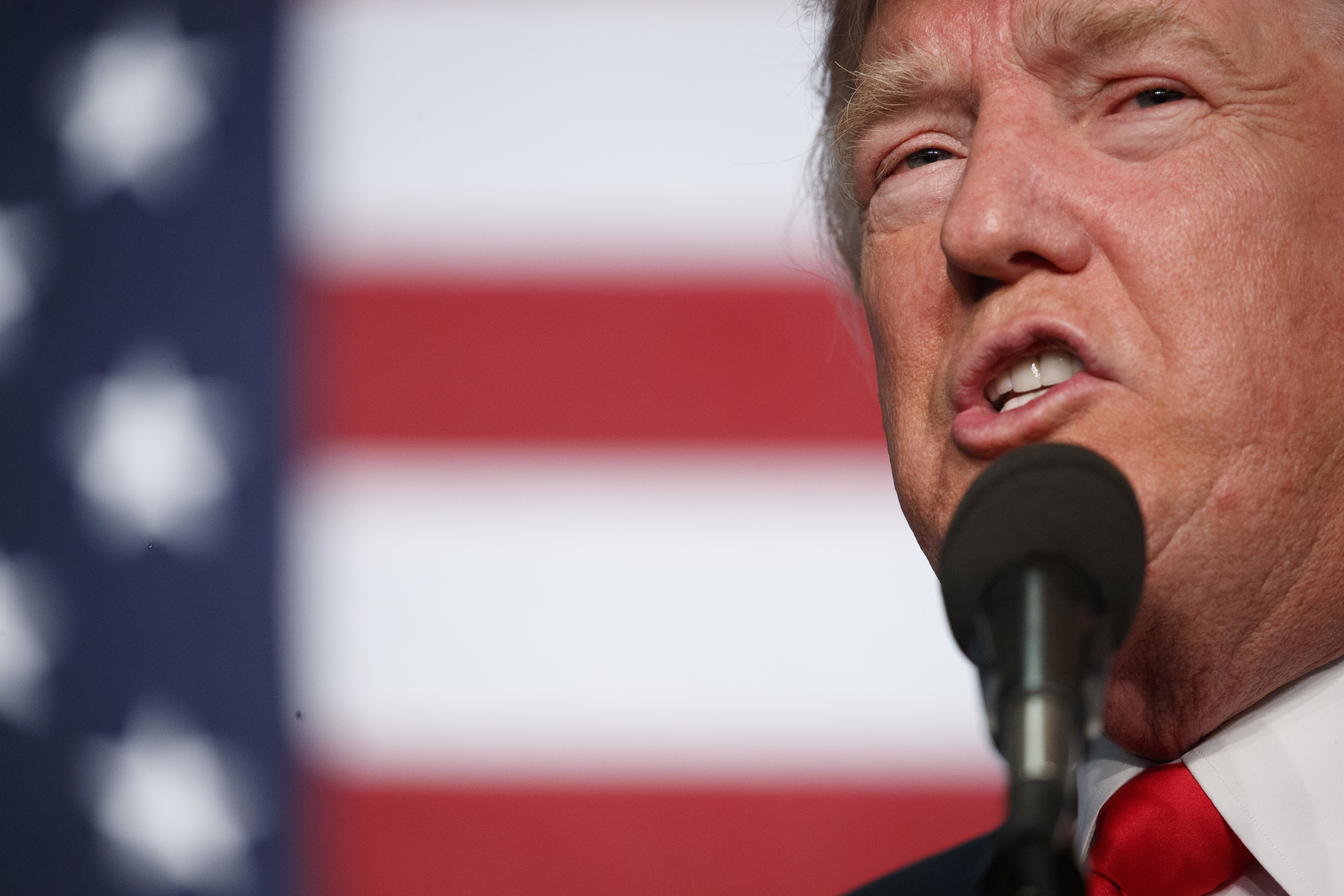 Donald Trump spoke to supporters Saturday during a rally in Golden, Colo.
