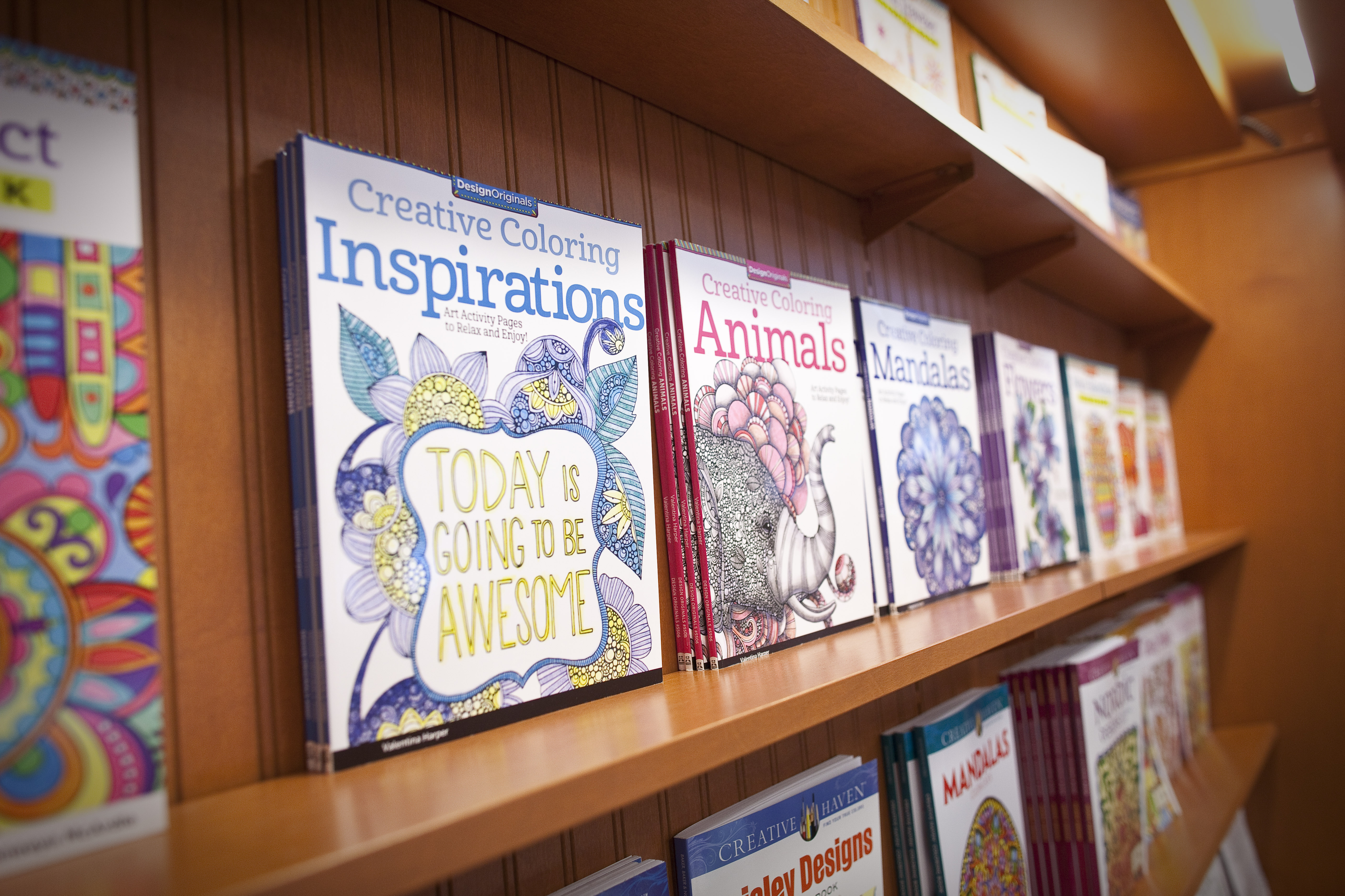 Examples of the coloring books that are available.