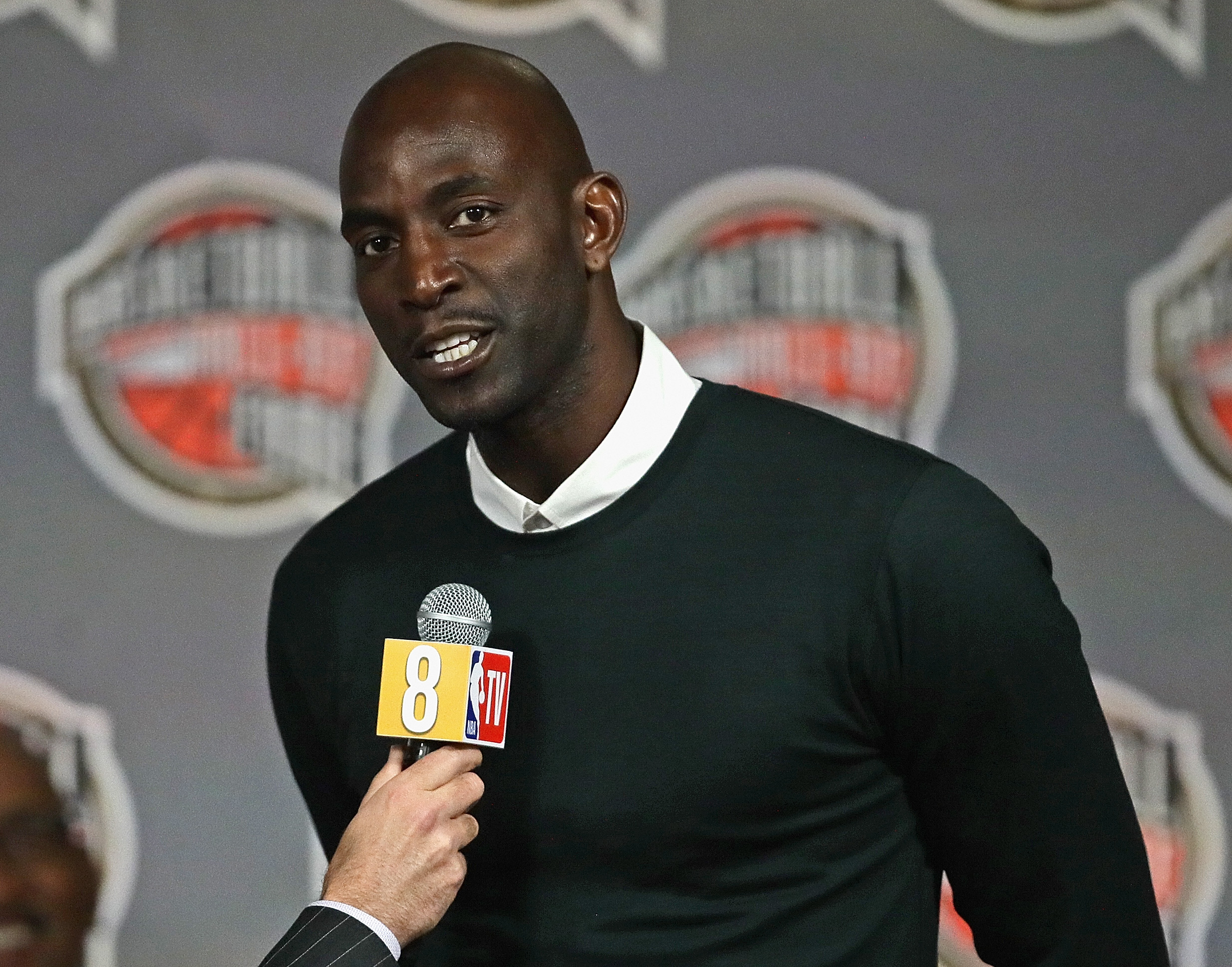 Kevin Garnett spoke Friday at a ceremony in Chicago for the Basketball Hall of Fame finalists.