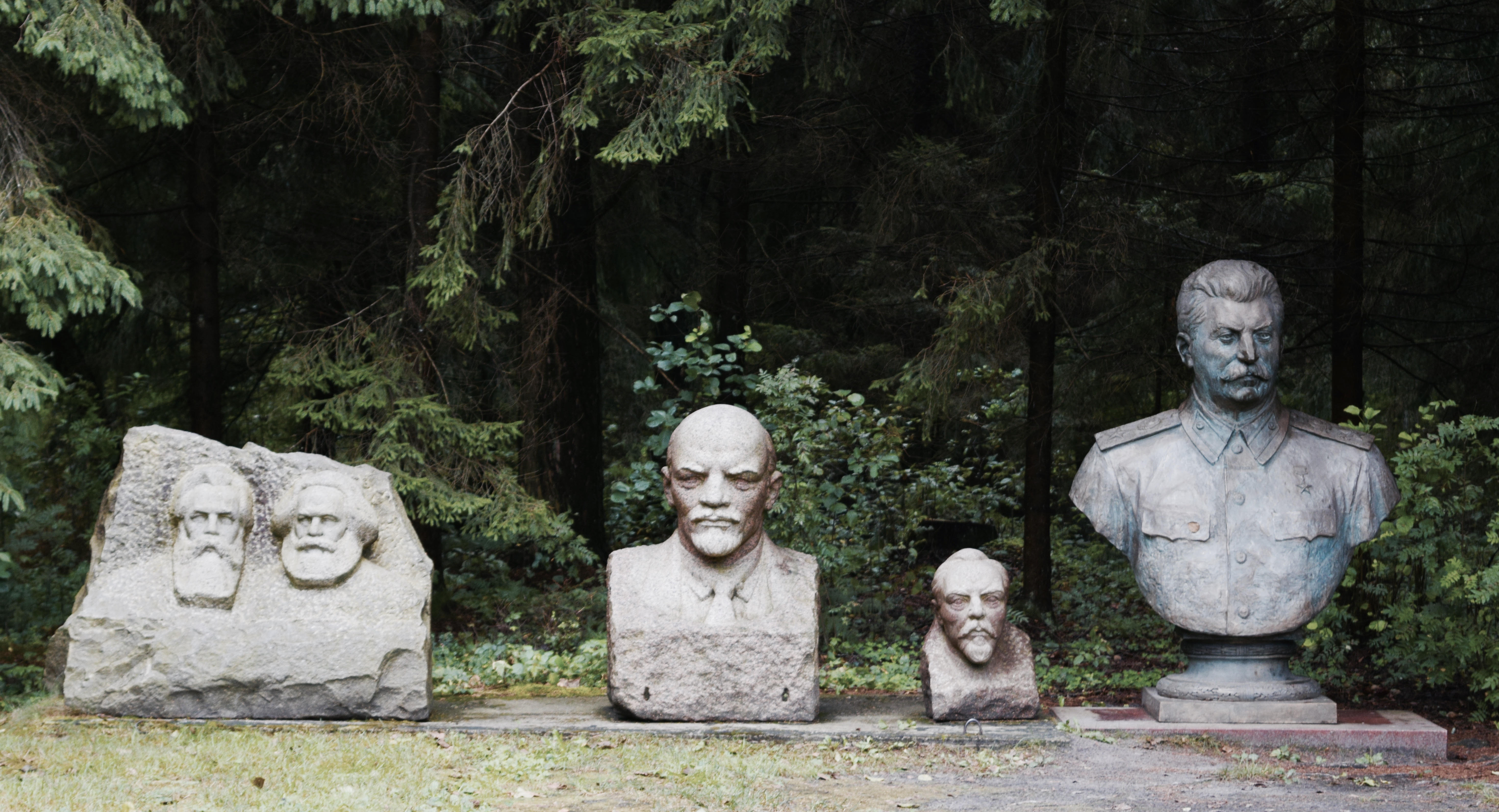 Grutas Park showcases statues of Stalin, Lenin and other key Communist figures that once stood in towns across the Baltics until 1990.