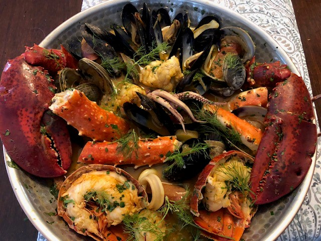 Seafood at Rochambeau.