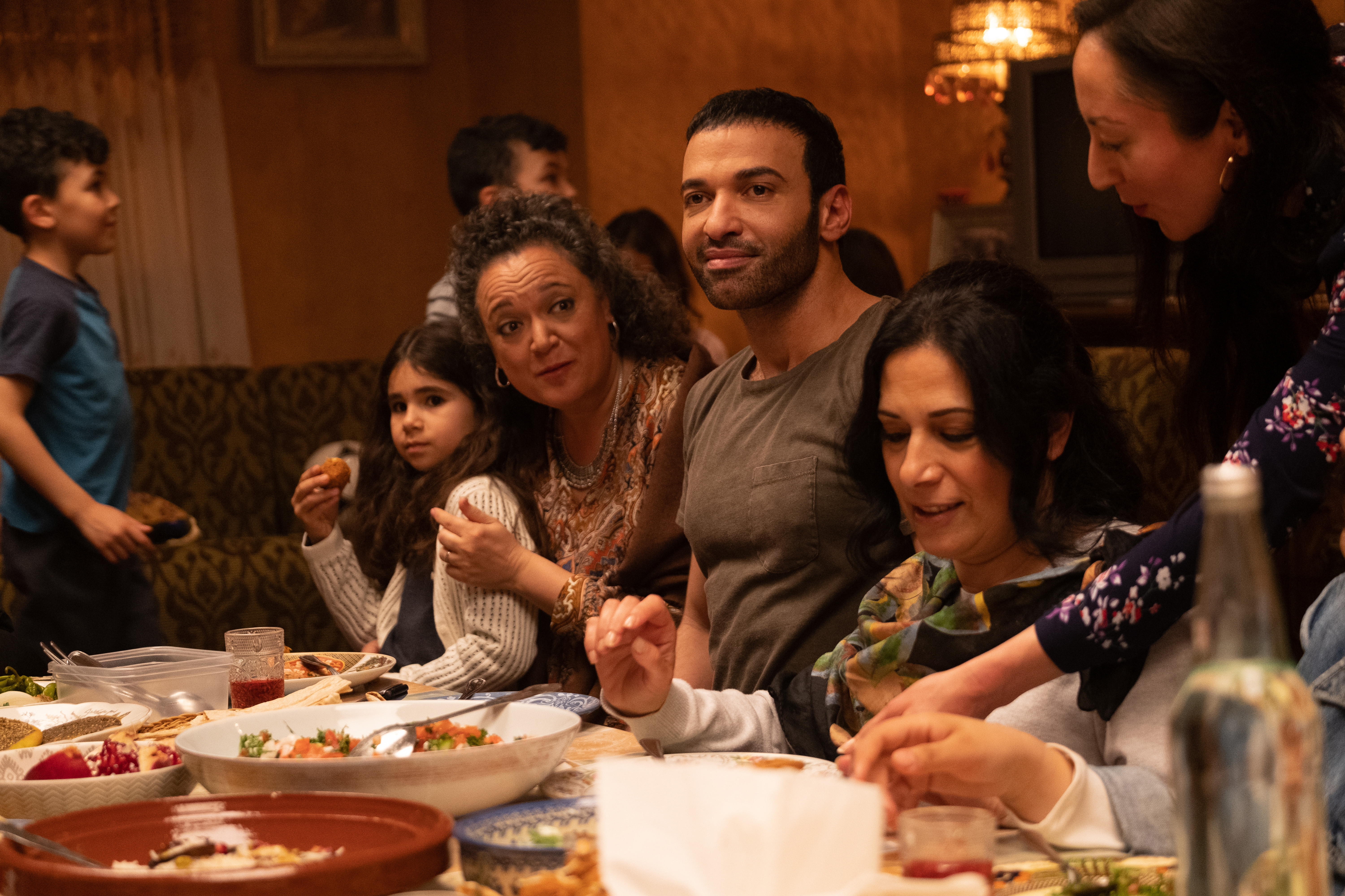 Haaz Sleiman (center) in Apple TV+'s "Little America."