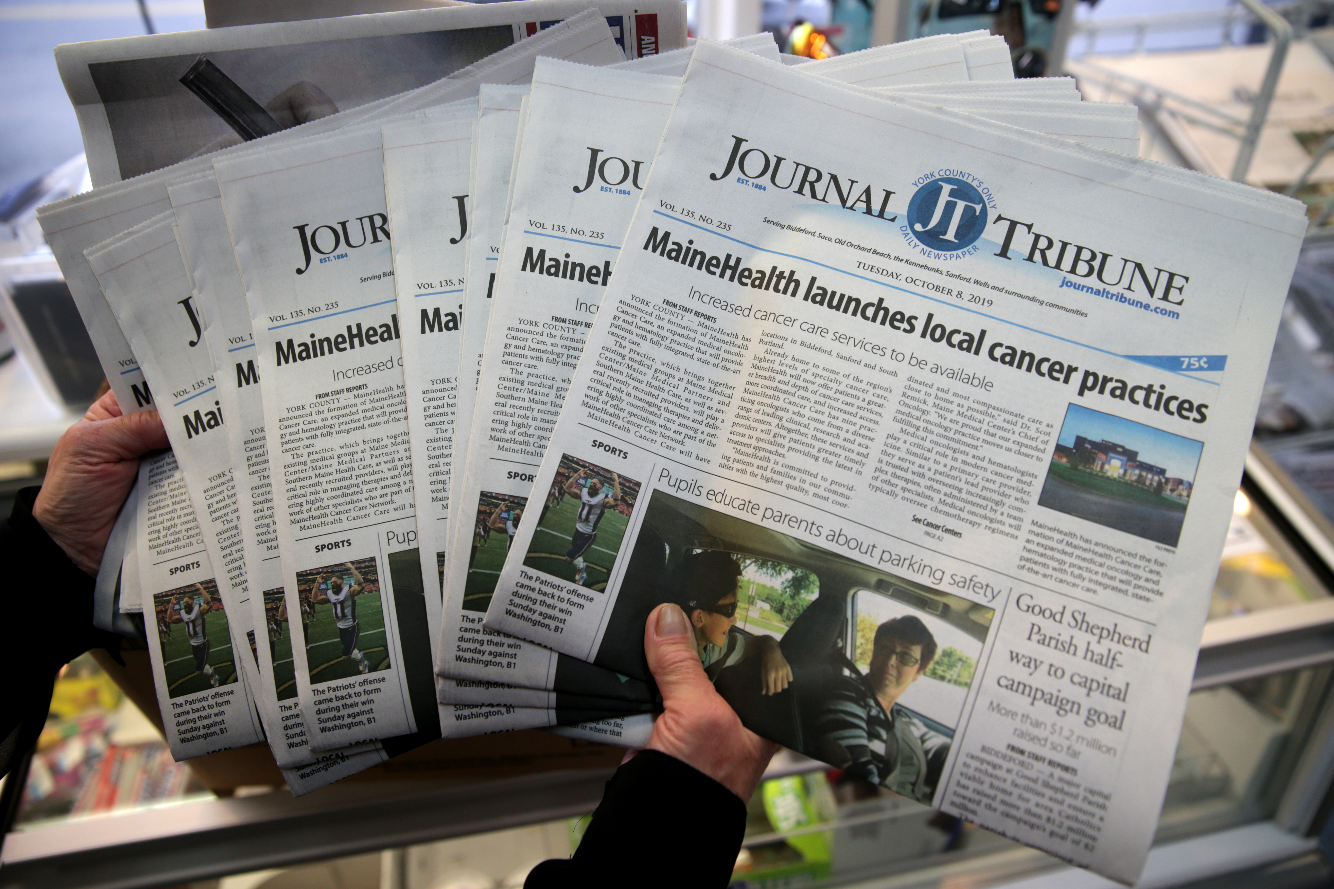 One variety store in town was about to recycle these papers, which failed to sell.