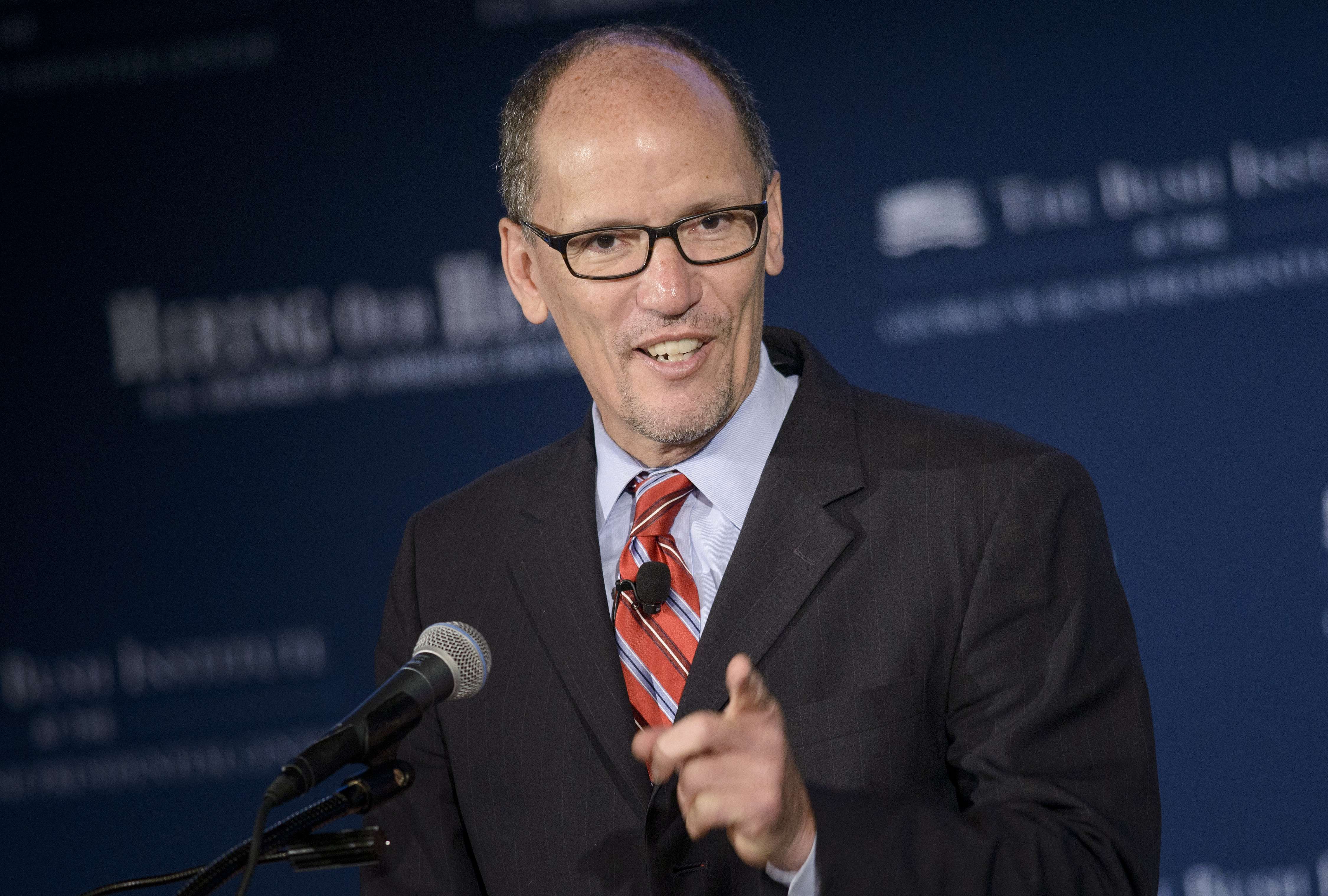 Secretary of Labor Thomas E. Perez.