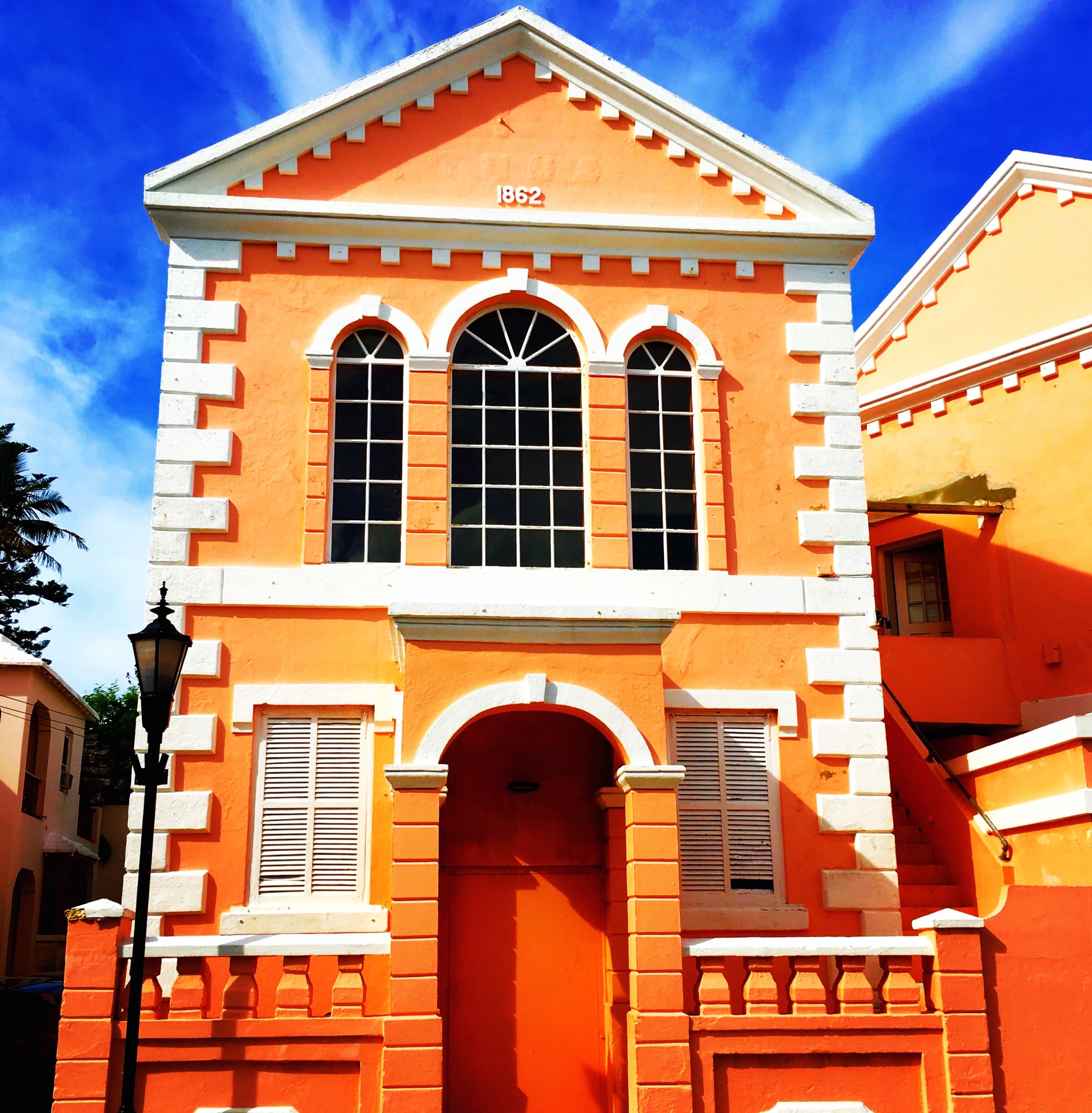 A colorful, historic home on Duke of York Street in St. George’s, Bermuda.