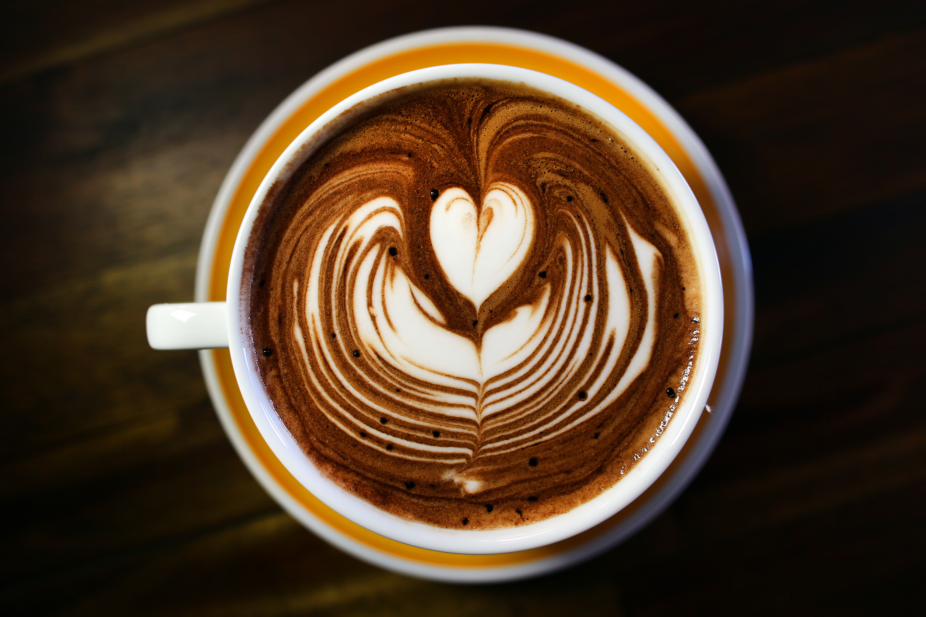 Latte art, after a pour, by home.stead bakery & cafe manager Alex Mansfield.