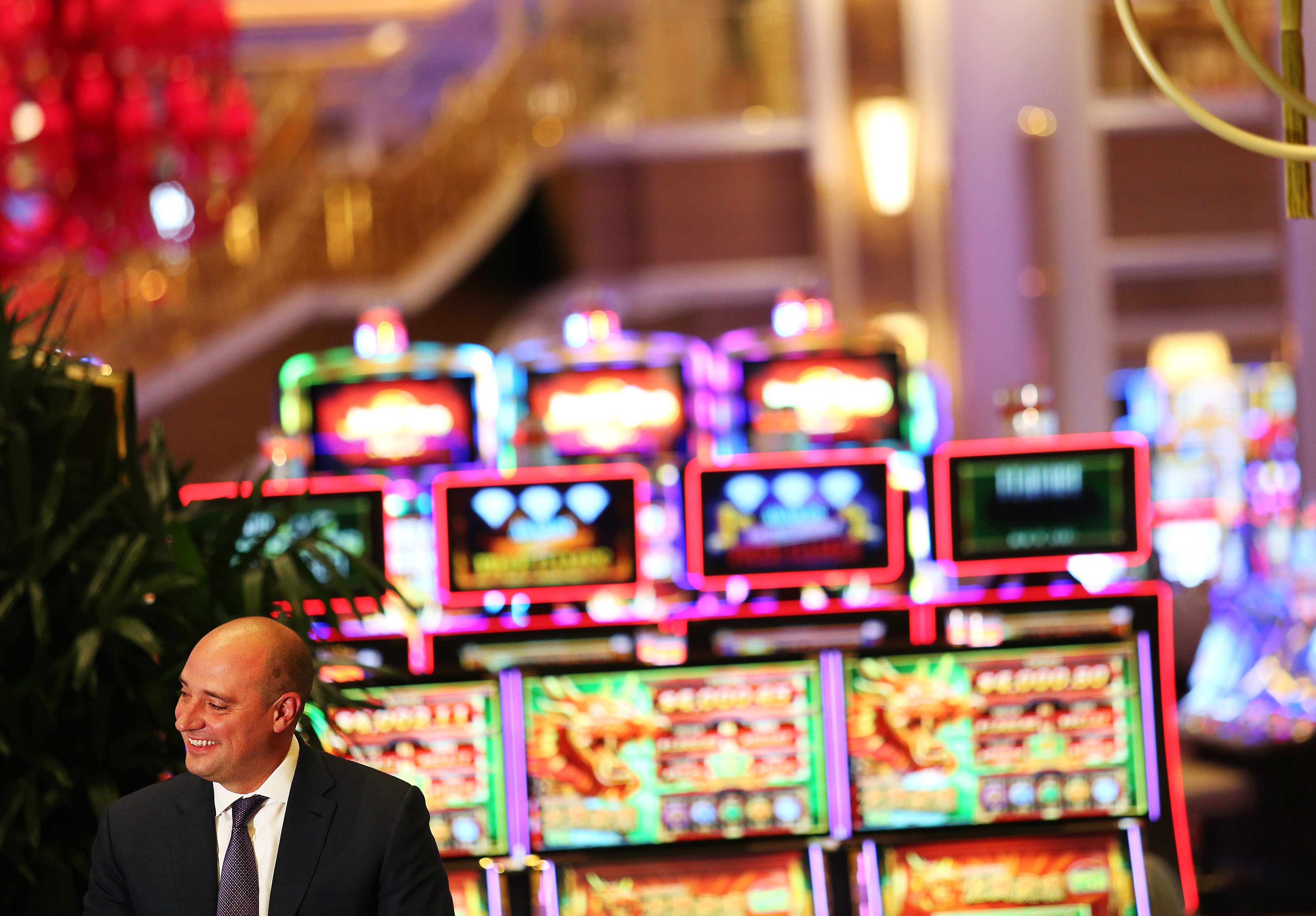 Wynn Resorts CEO Matt Maddox spoke to the press.