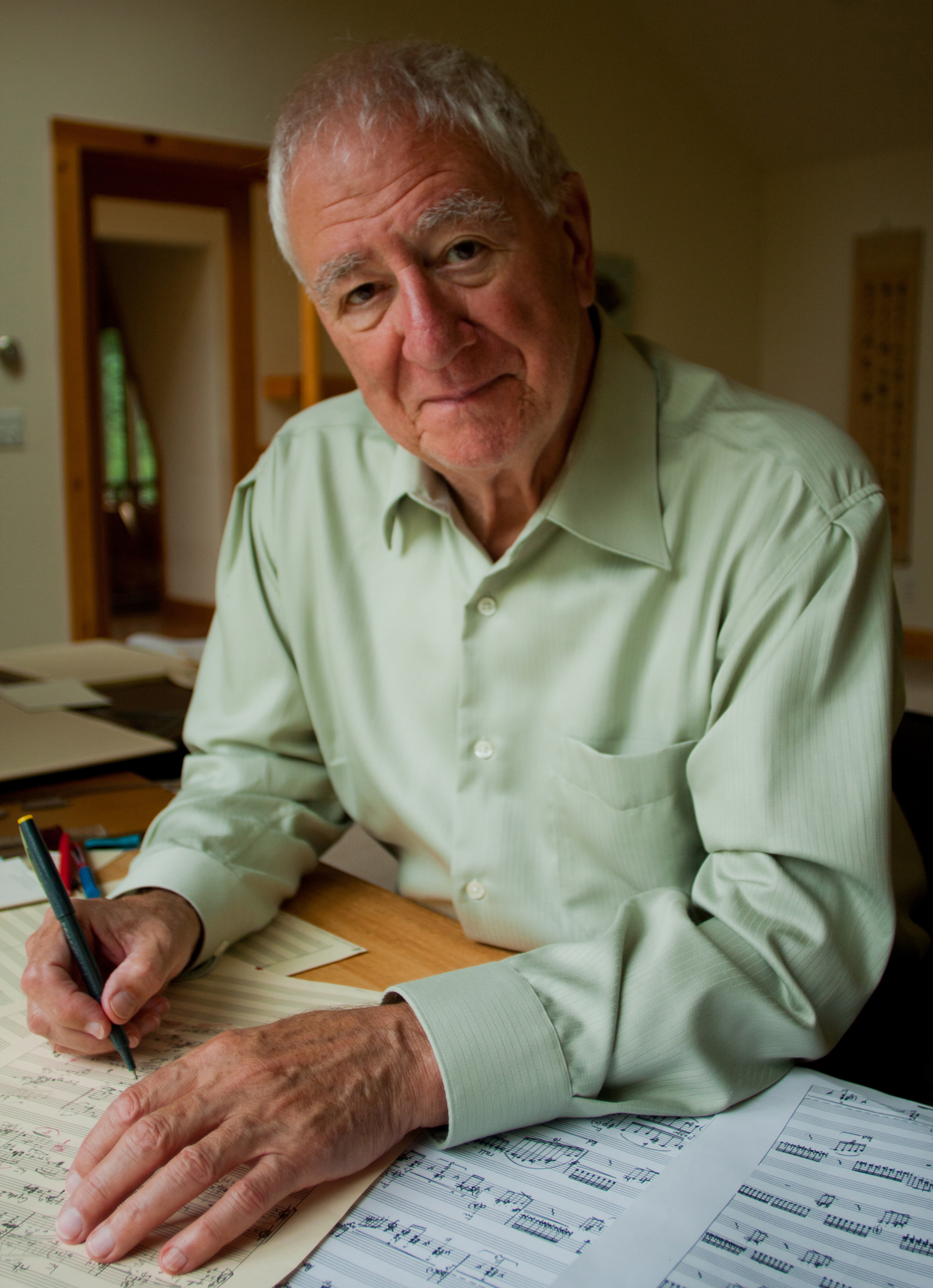 The newest work by Bernard Rands (below), “Concerto for Piano and Orchestra,” was commissioned by the Boston Symphony Orchestra and composed for Jonathan Biss (pictured).
