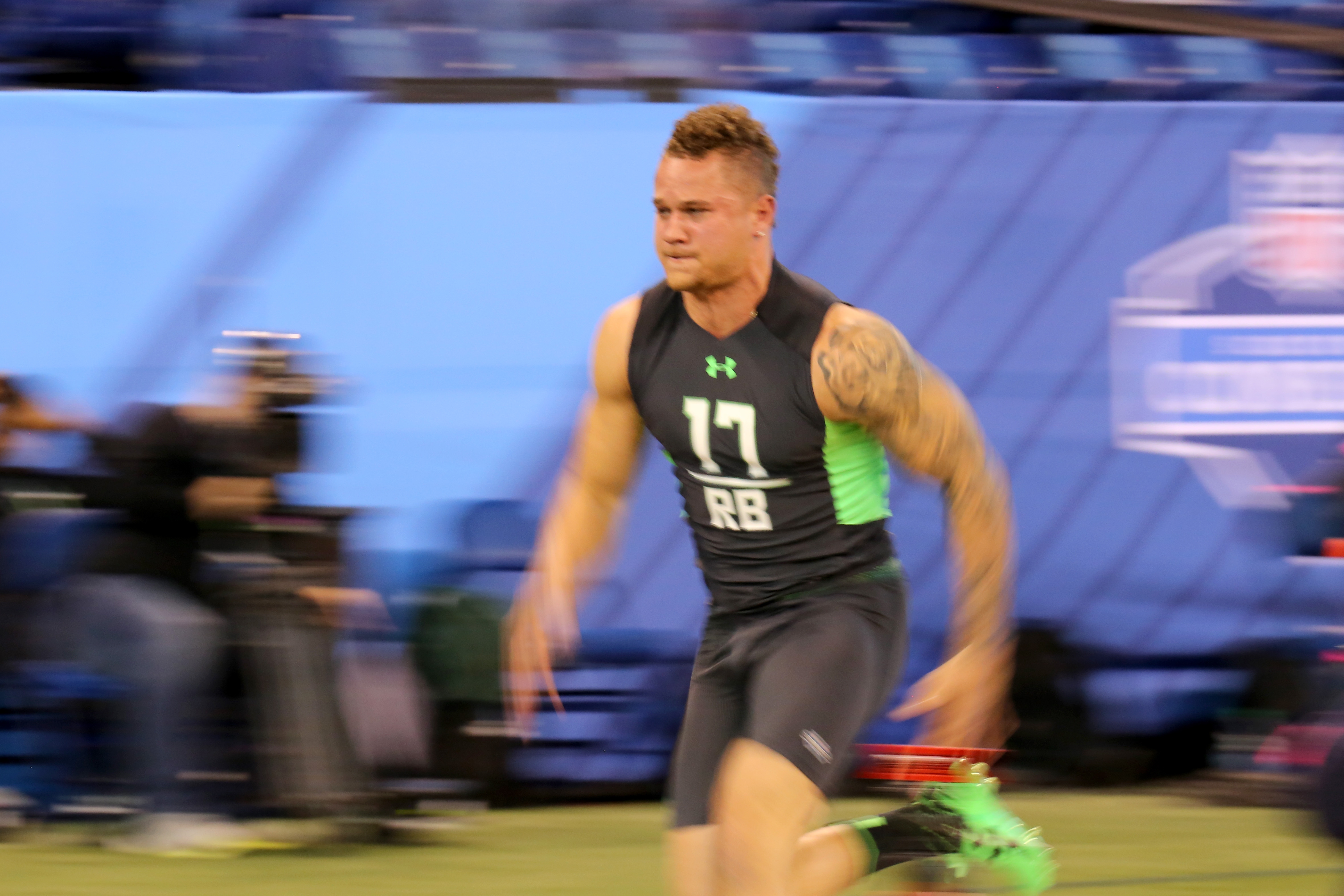 Daniel Lasco clocked a 4.46-second 40-yard dash.