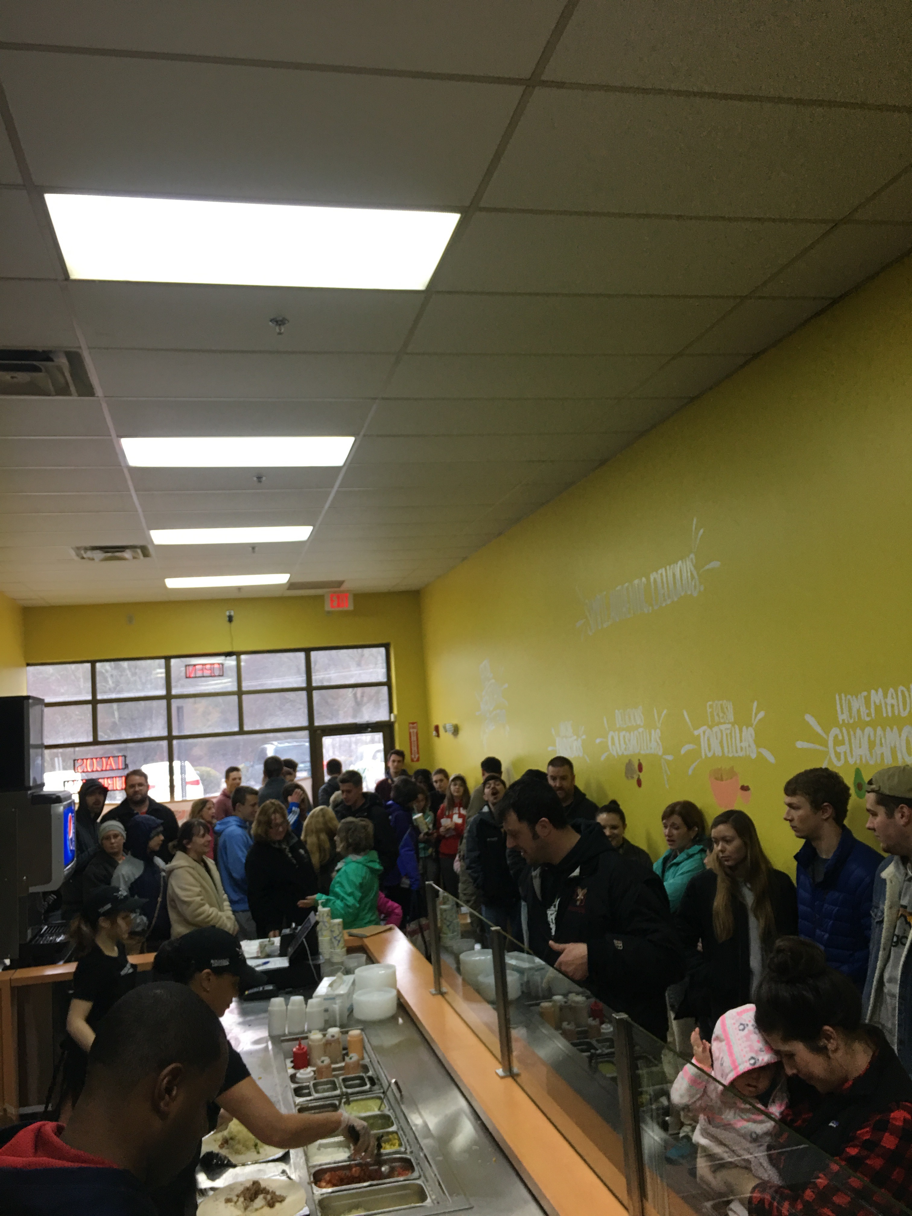 Roxanne's Taqueria's grand opening celebration featured $1 burritos.