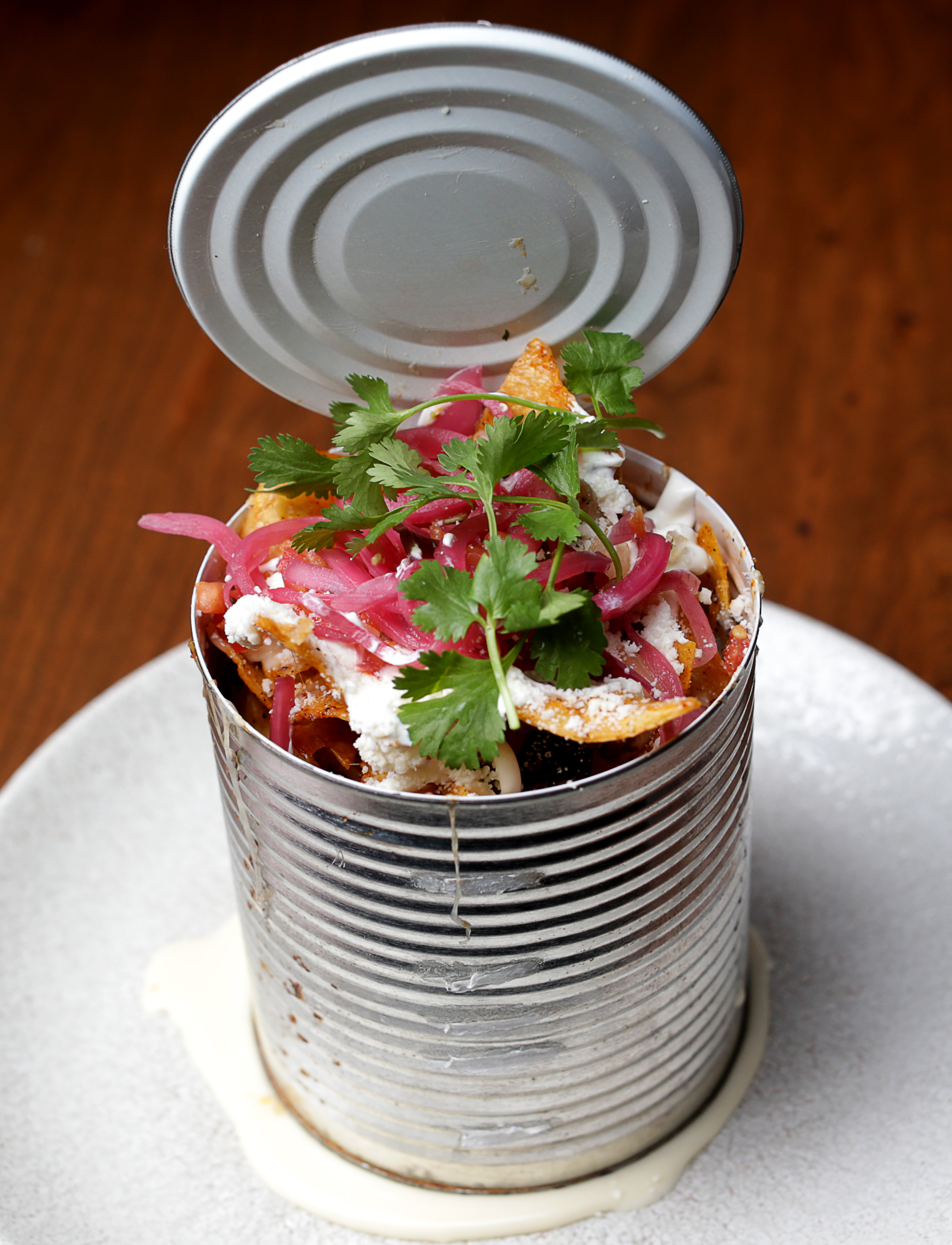 Trash-can nachos at Guy Fieri's Tequila Cocina on Causeway Street.