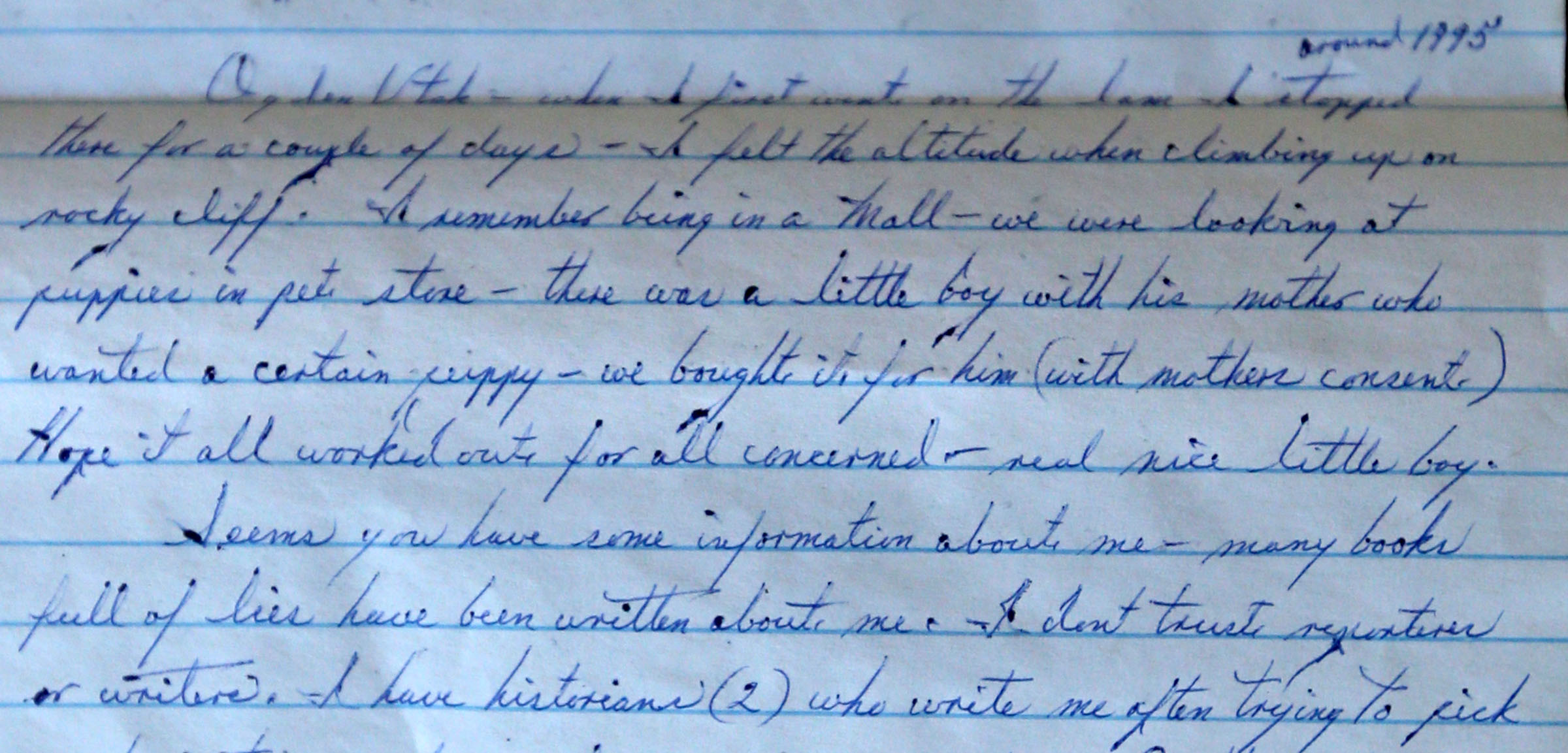 A closer look at the handwritten missive from James “Whitey” Bulger to Alison McLennan.